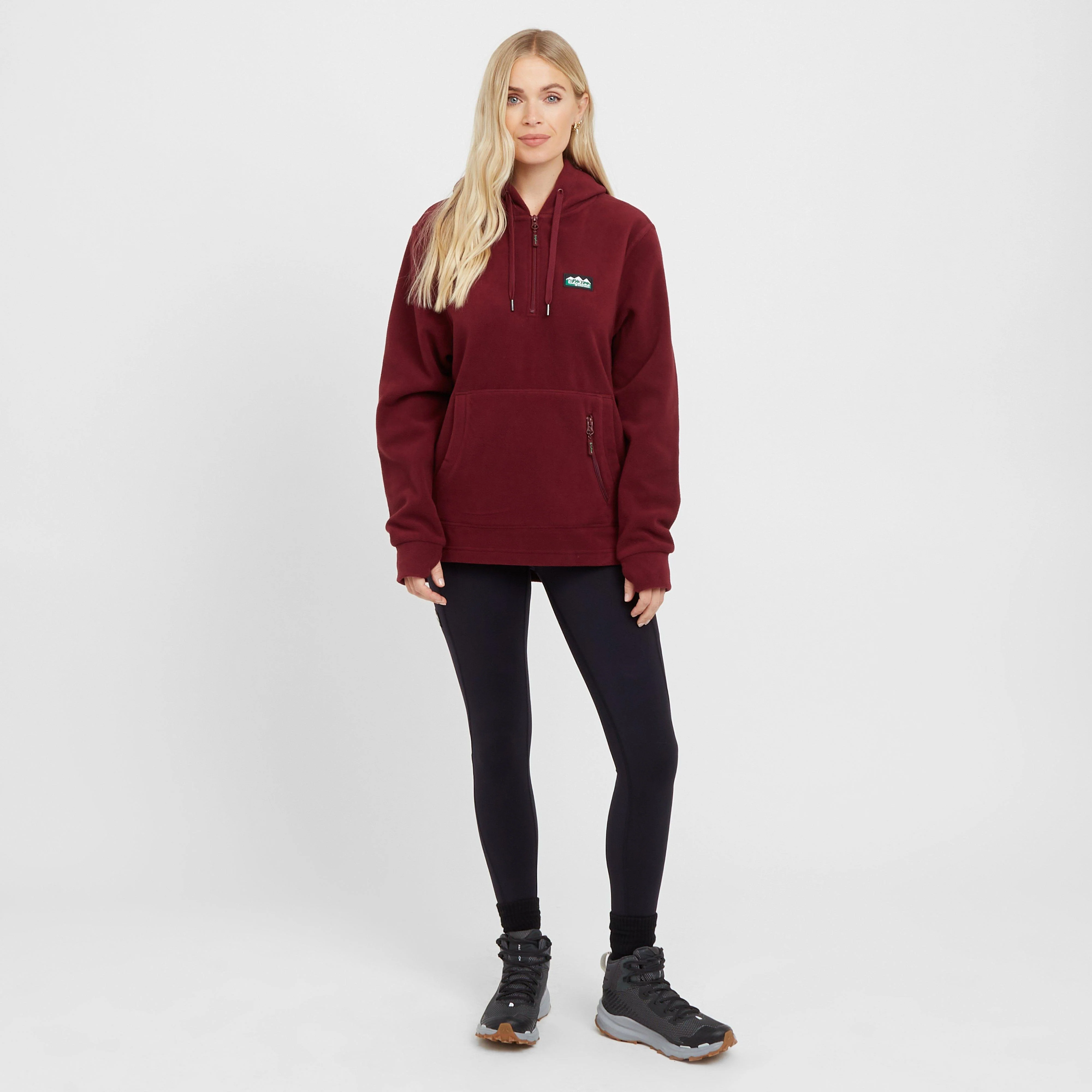 Womens Ballistic Fleece Hoodie Winter Berry - Image 3