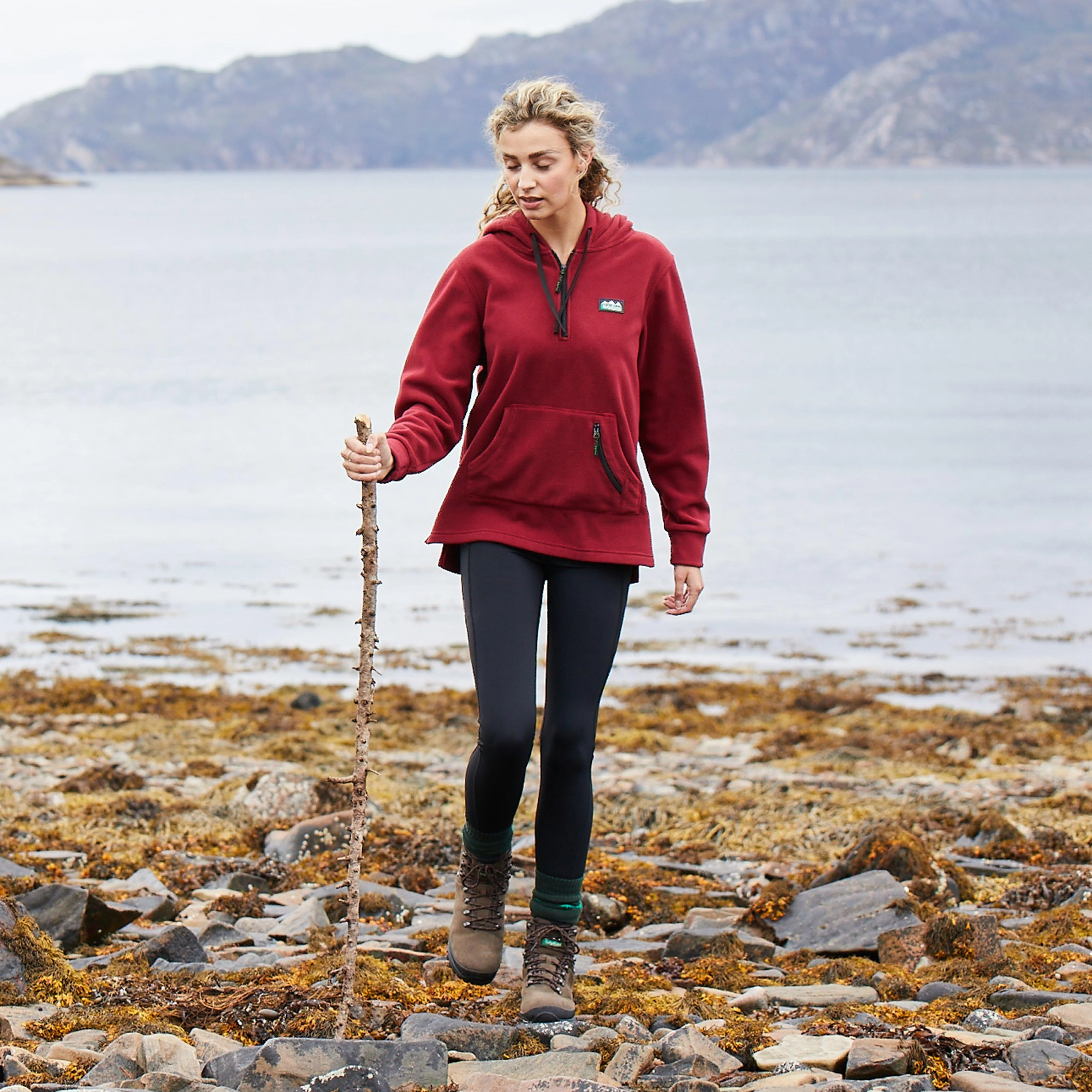 Womens Ballistic Hoodie Rhubarb - Image 9