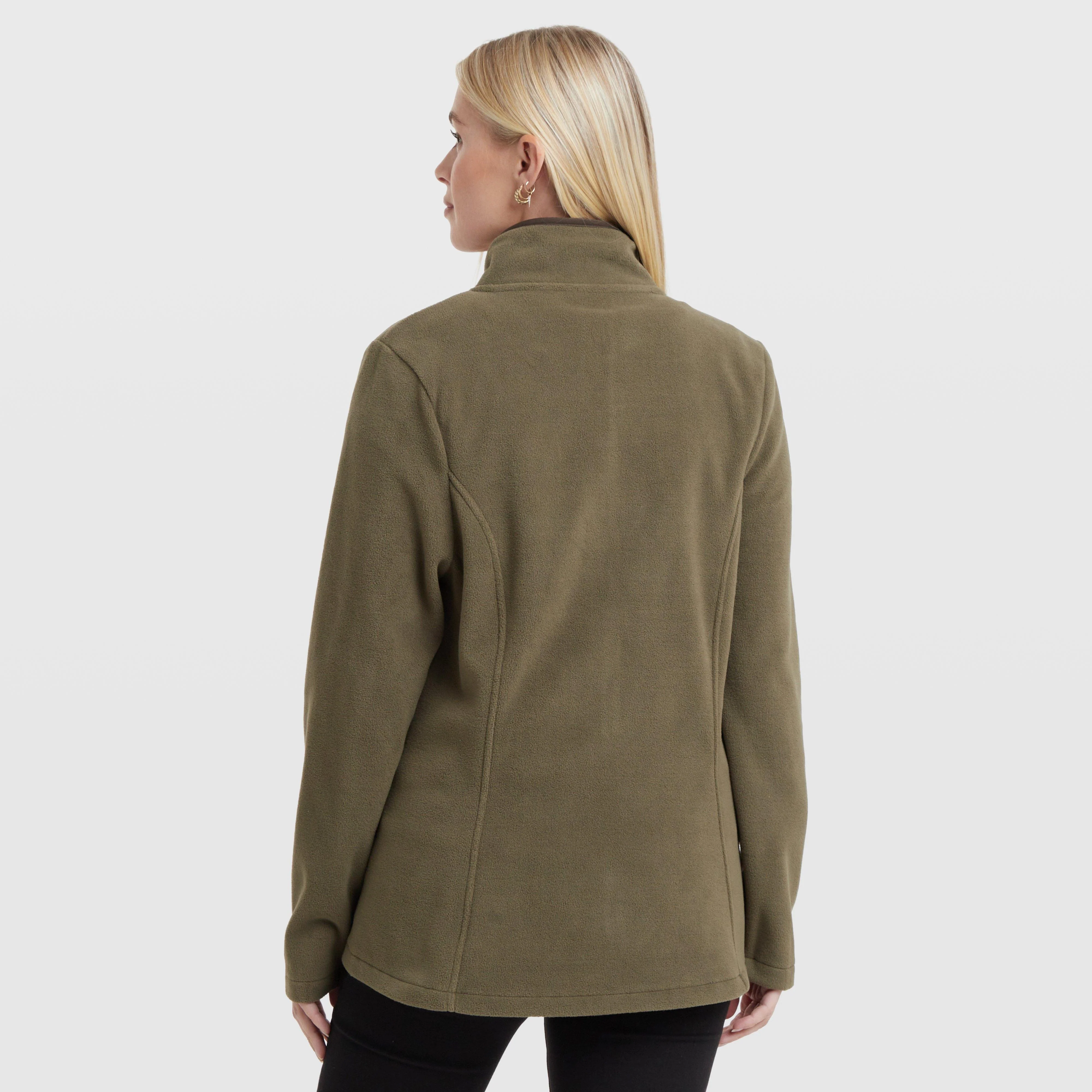 Women's Brenna Fleece Jacket Dark Green - Image 2