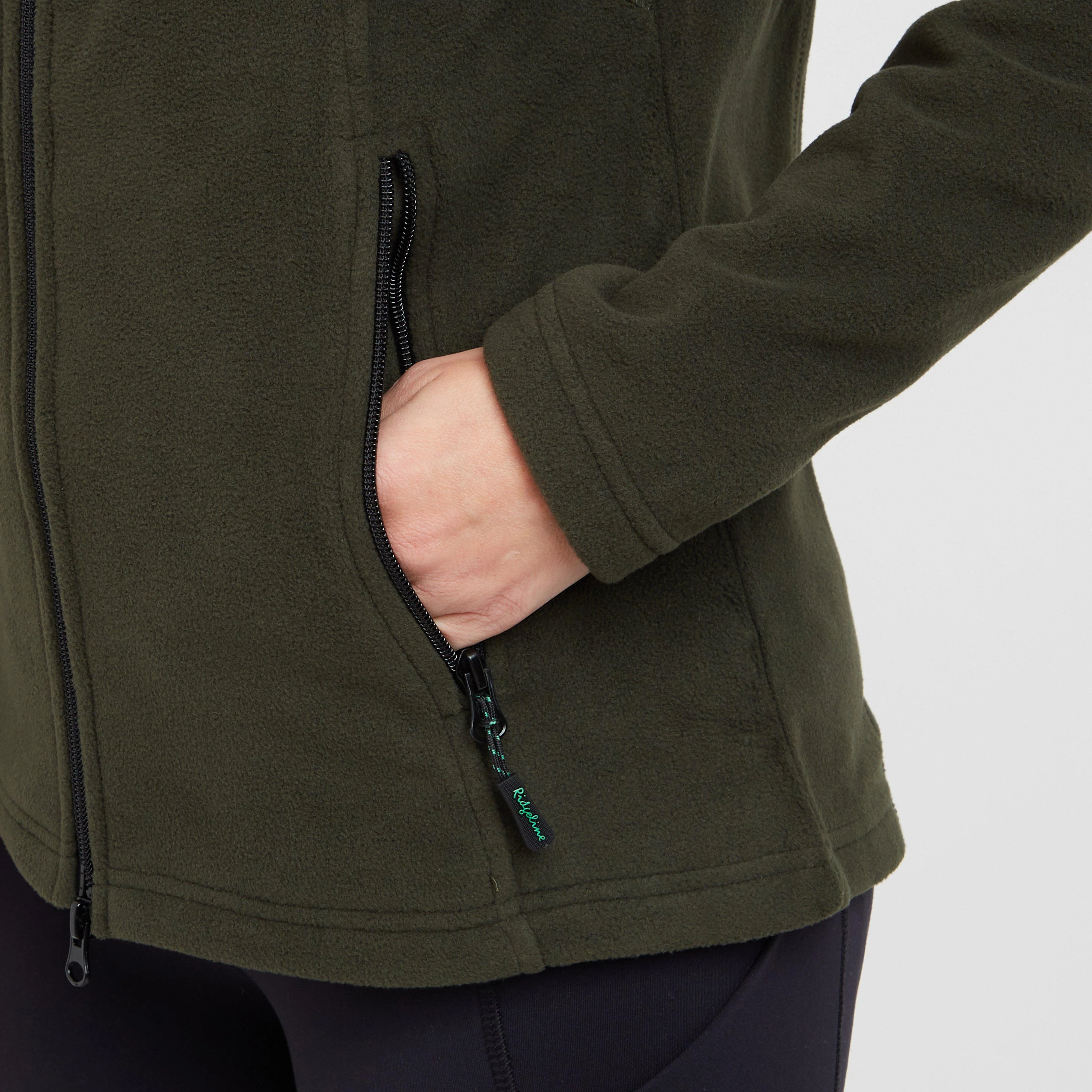 Womens Faroe Fleece Jacket Deep Forest - Image 6