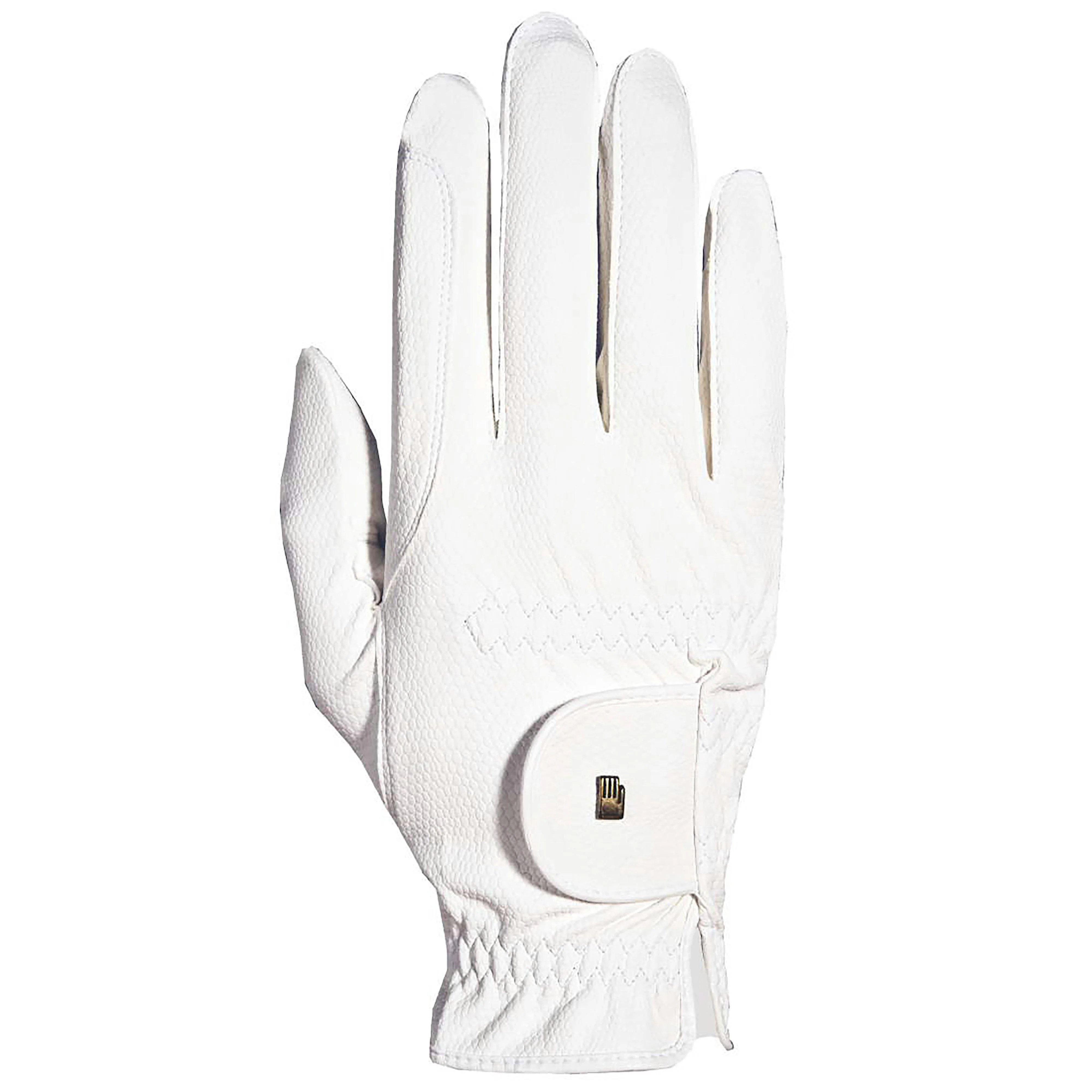 Roeck-Grip Chester Riding Gloves White - Image 4