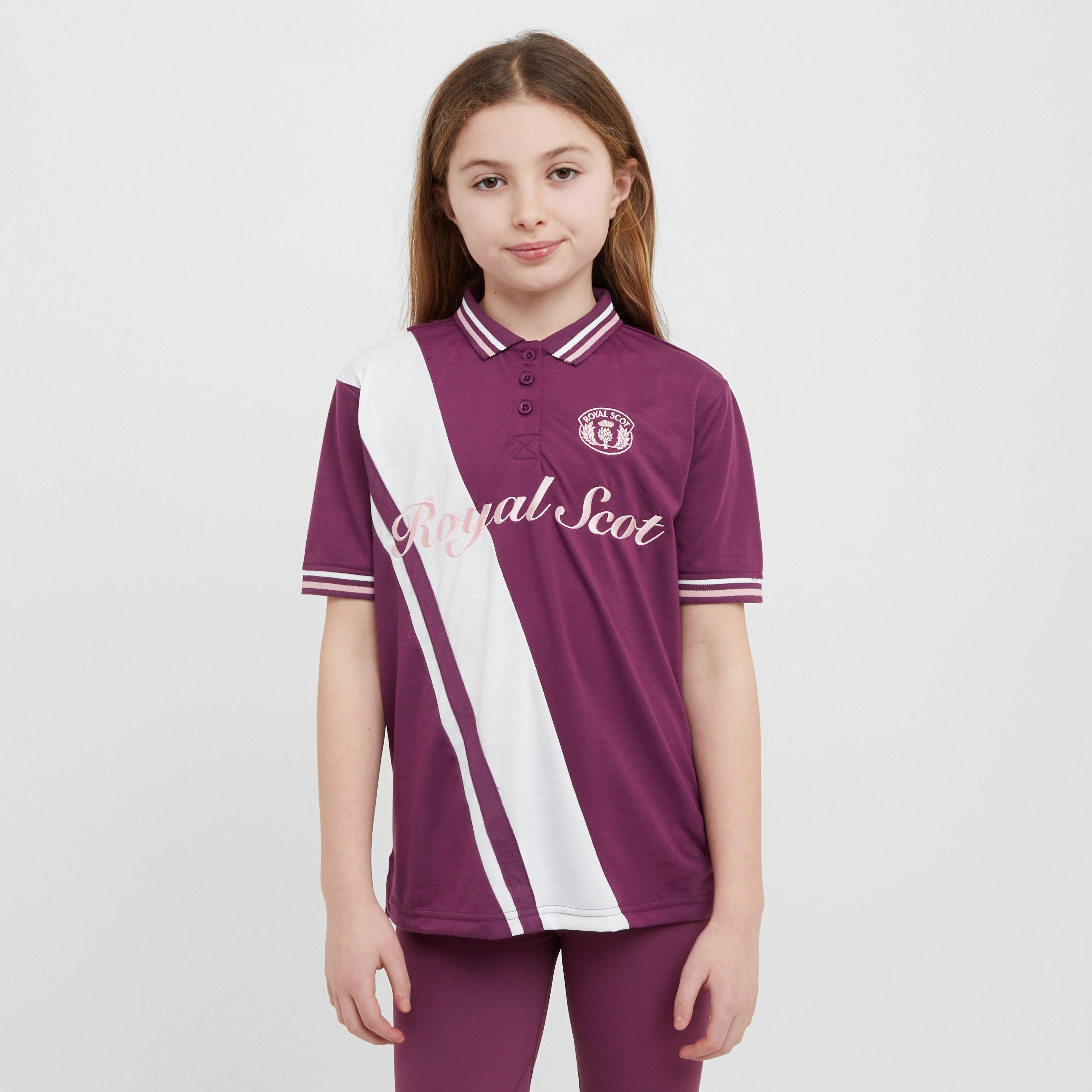 Kids Nora Team Short Sleeved Polo Shirt Wine