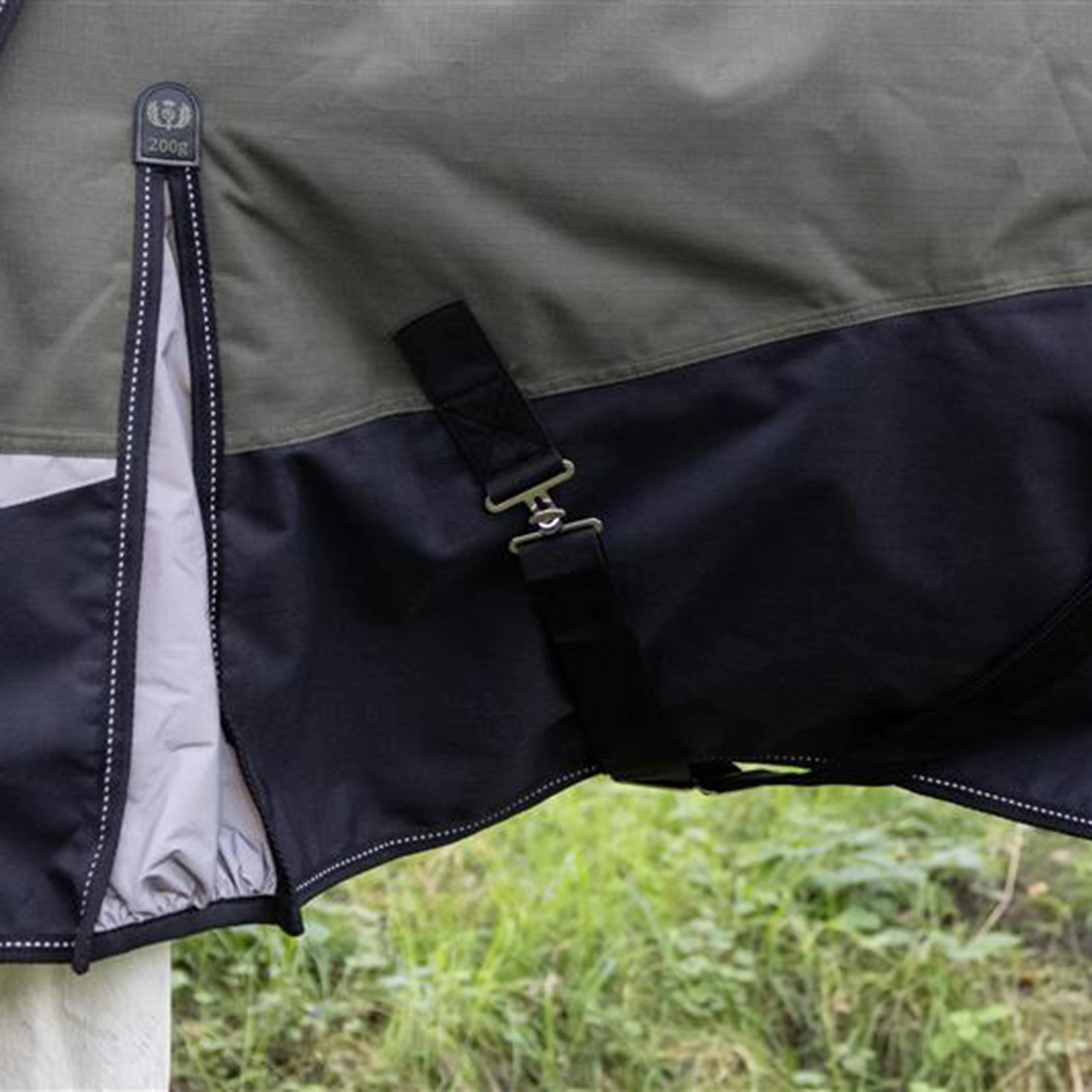 Pro 200g Turnout Rug Olive/Black - Image 8