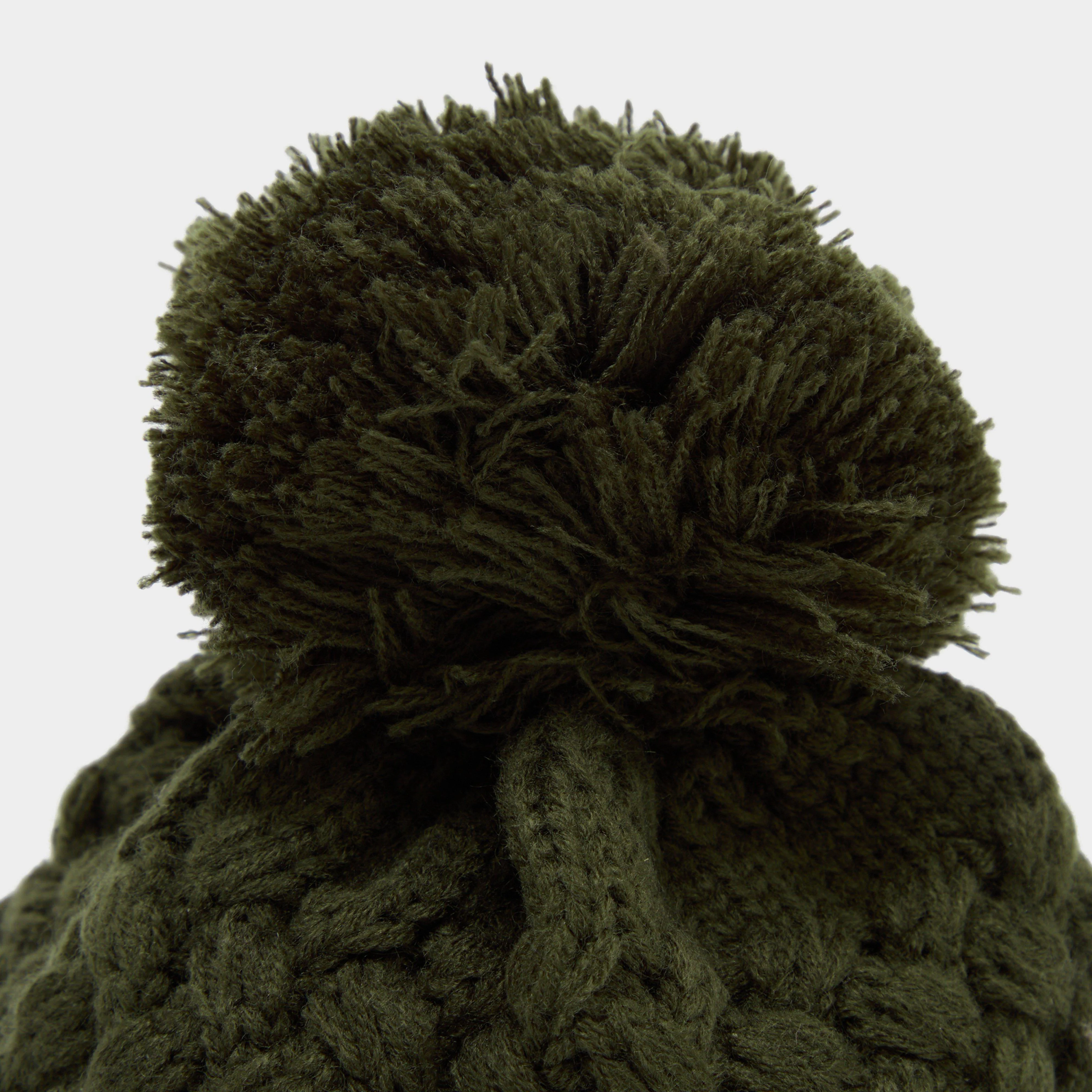 Women’s Amanda Bobble Hat Khaki - Image 3