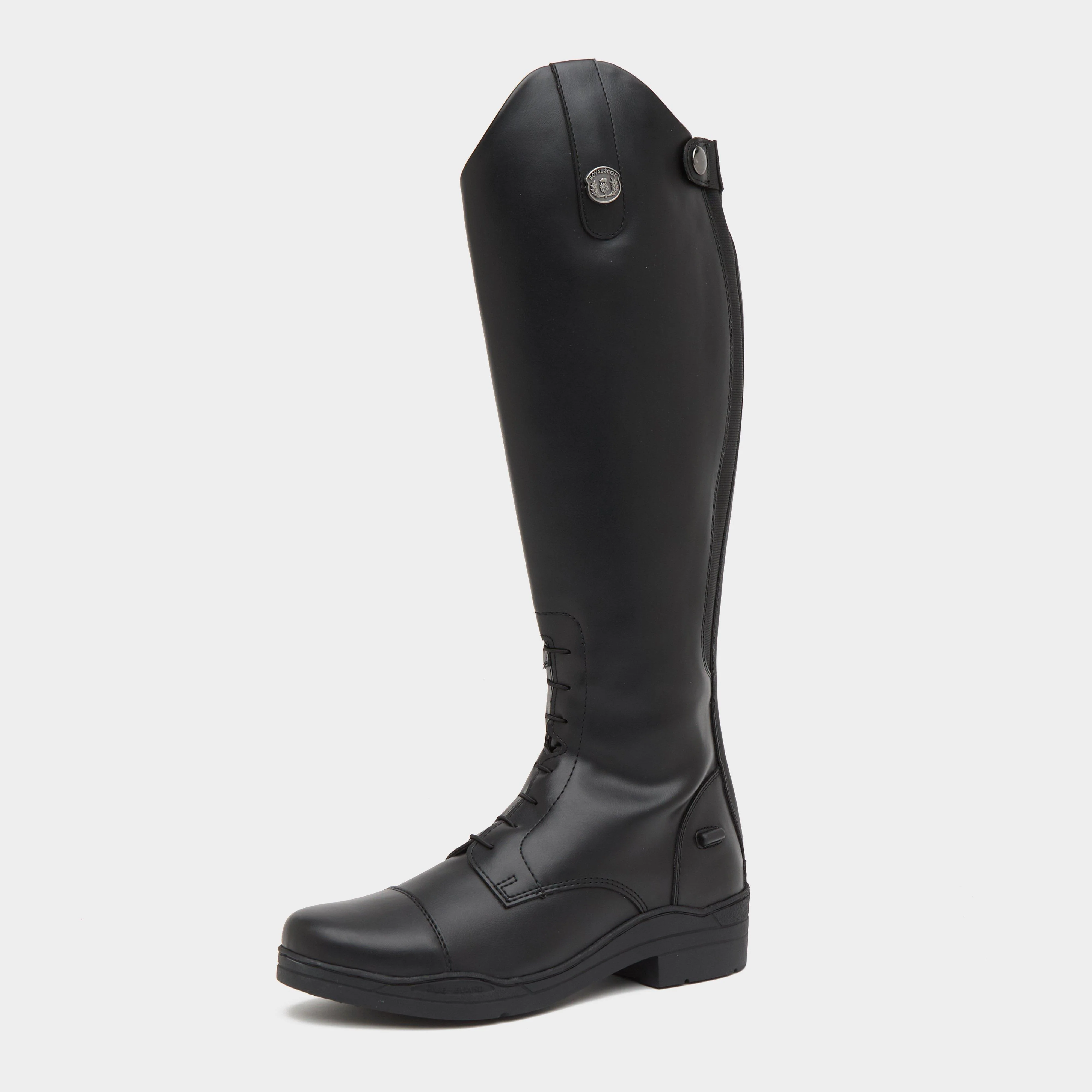 Womens Annan Long Riding Boots Black - Image 2