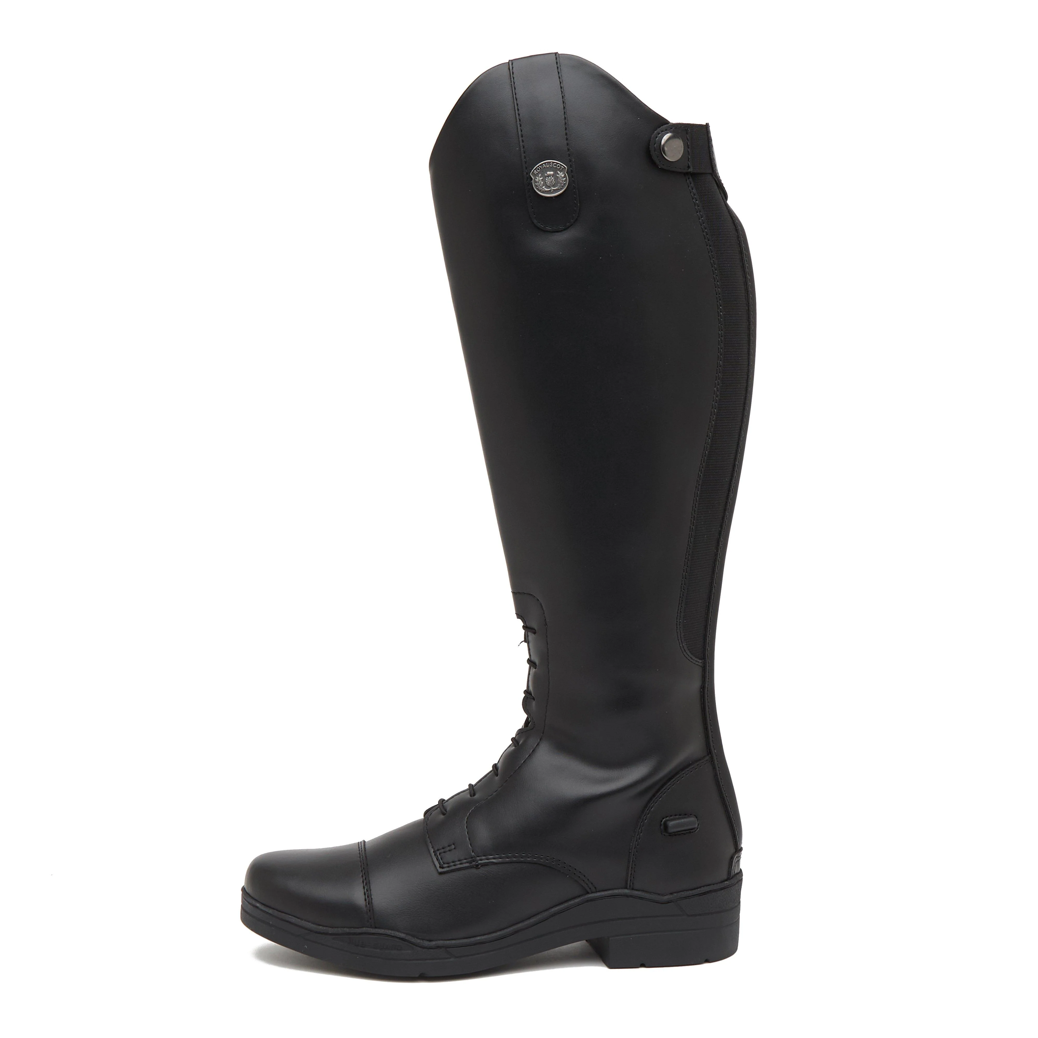 Womens Annan Long Riding Boots Black - Image 7