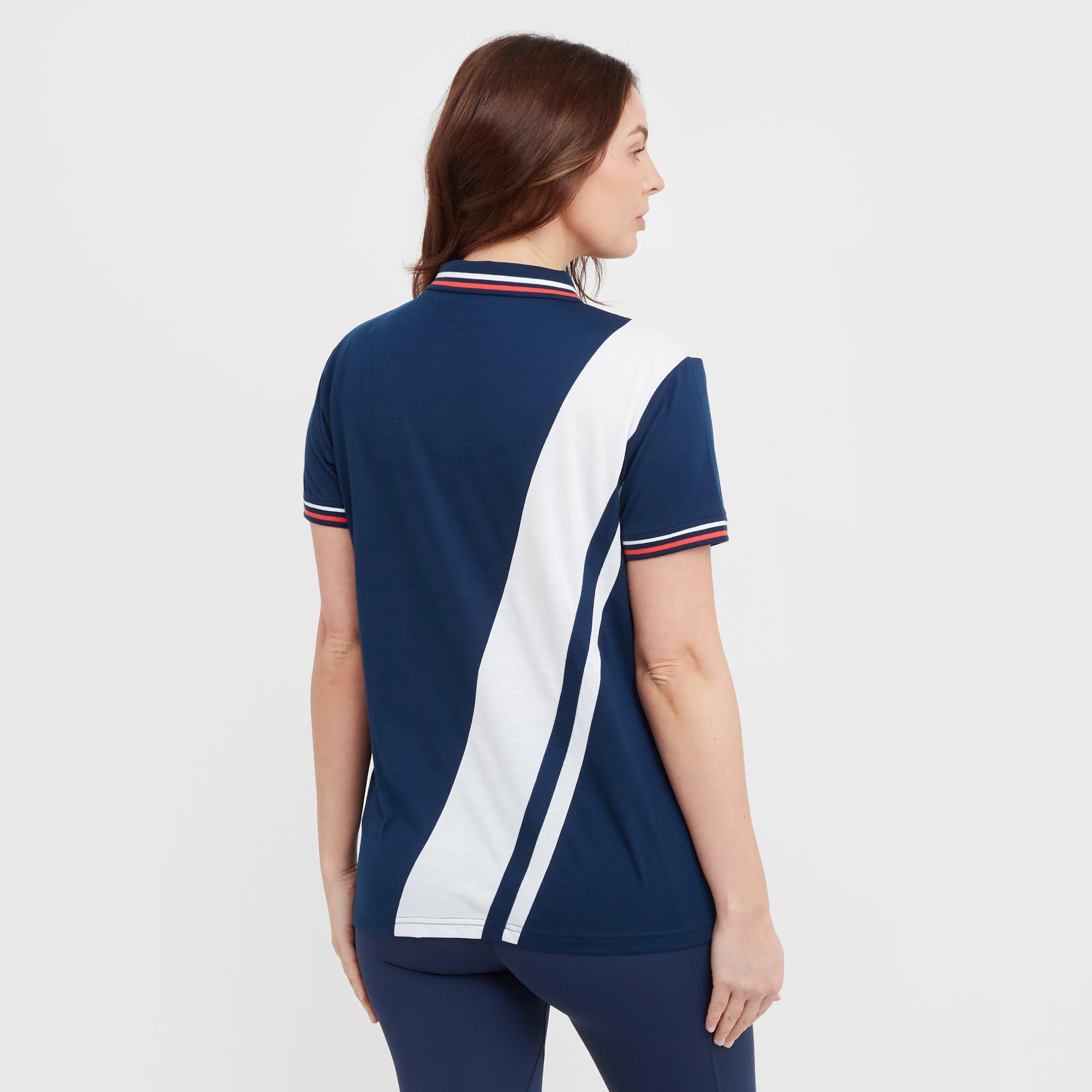 Womens Evelyn Lightweight Polo Navy - Image 2