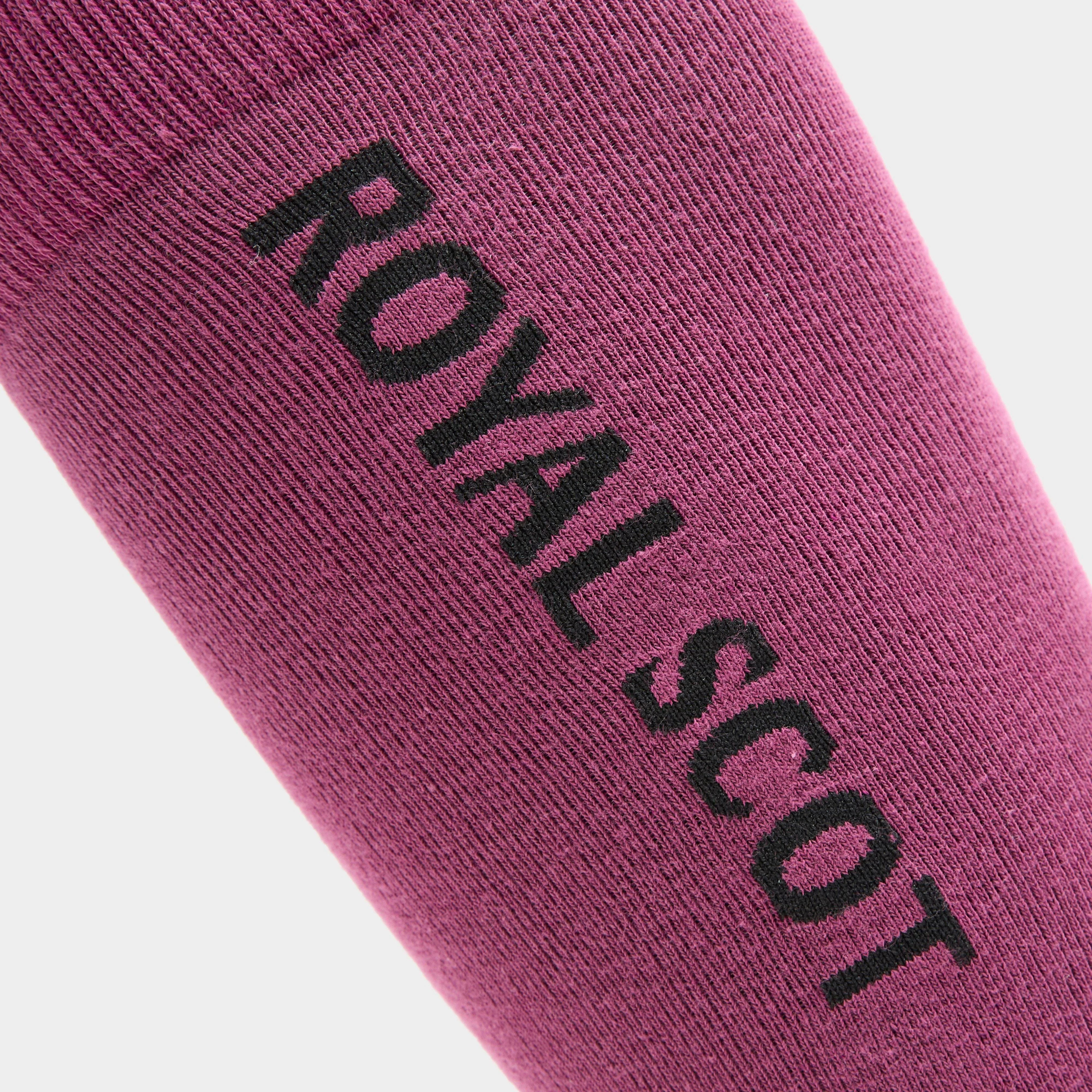 Women’s Logo Riding Socks Black/Wine - Image 5
