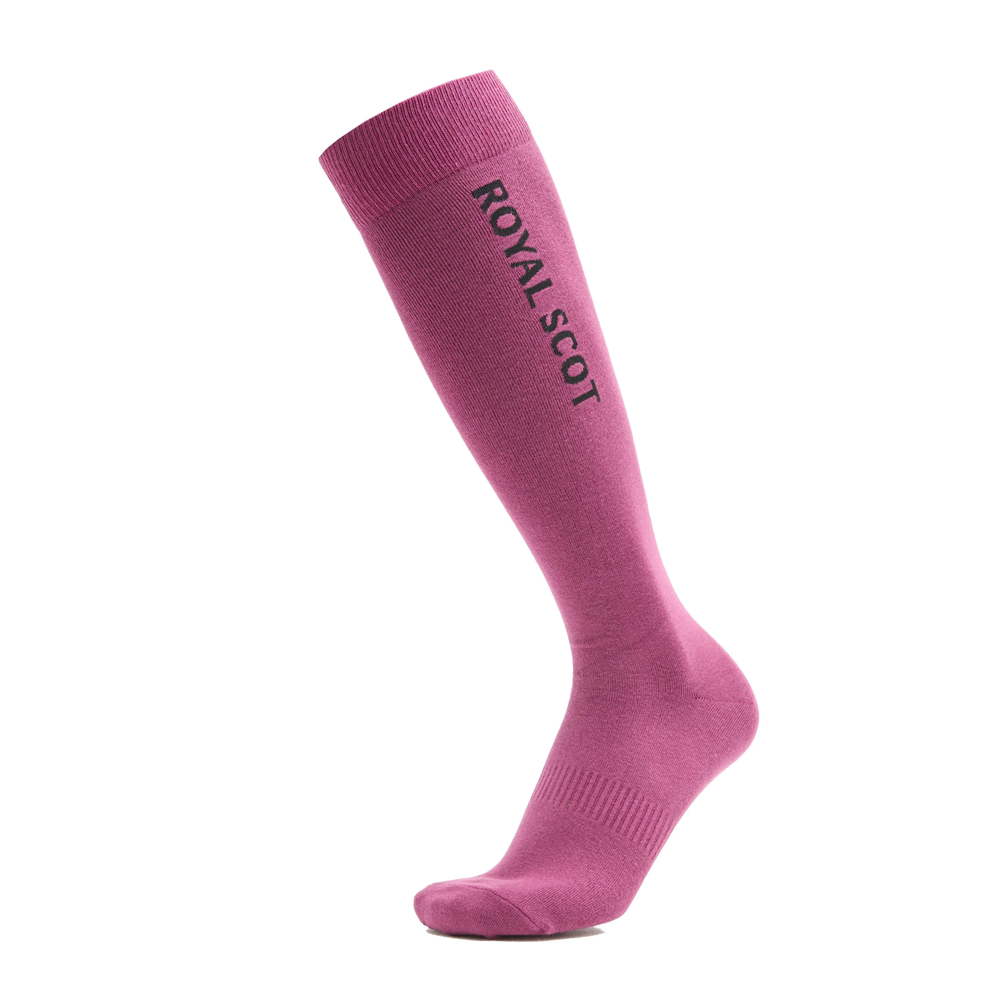 Women’s Logo Riding Socks Black/Wine - Image 6