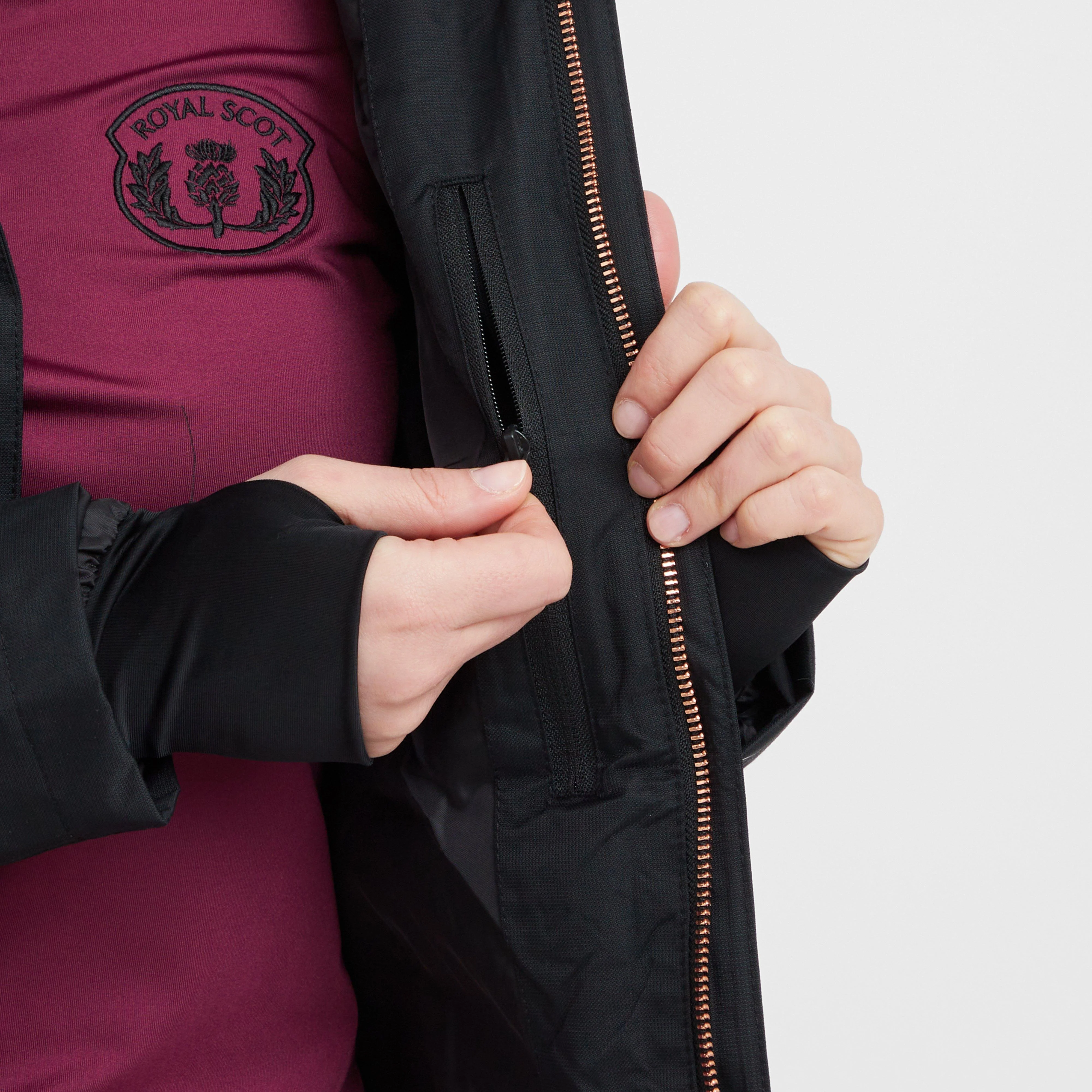 Womens Olivia Waterproof Jacket Black - Image 10