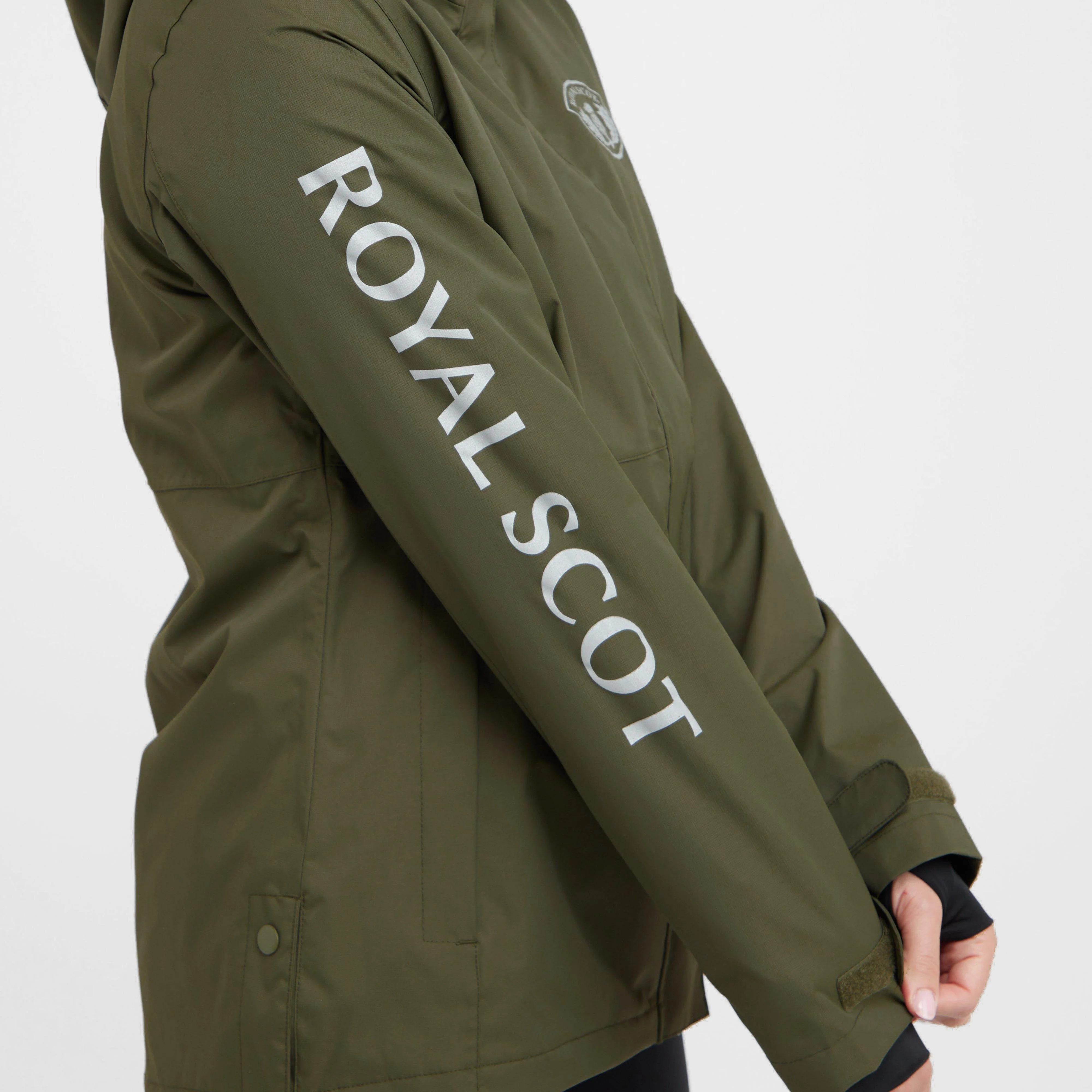 Women’s Olivia Waterproof Riding Jacket Olive - Image 11