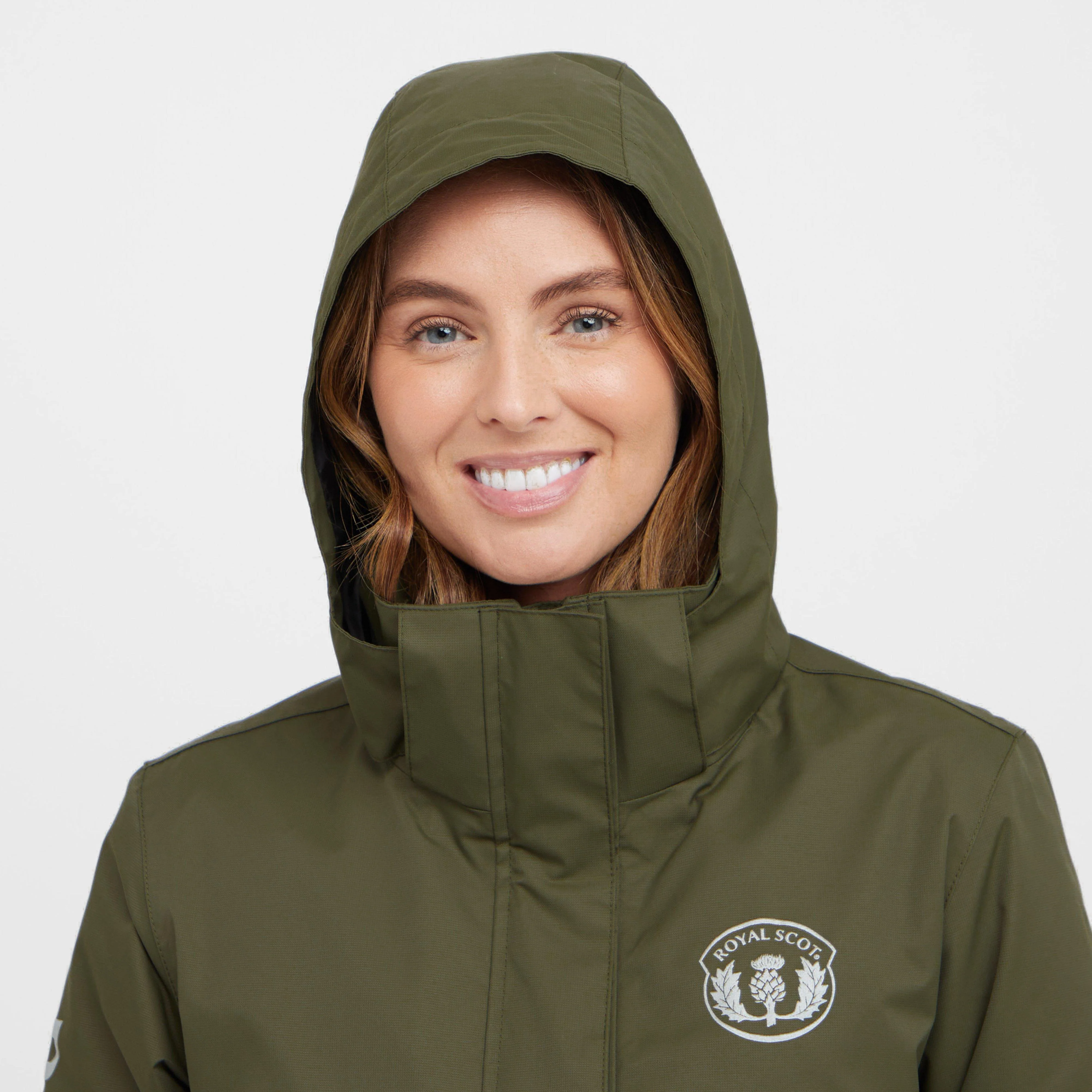 Women’s Olivia Waterproof Riding Jacket Olive - Image 4