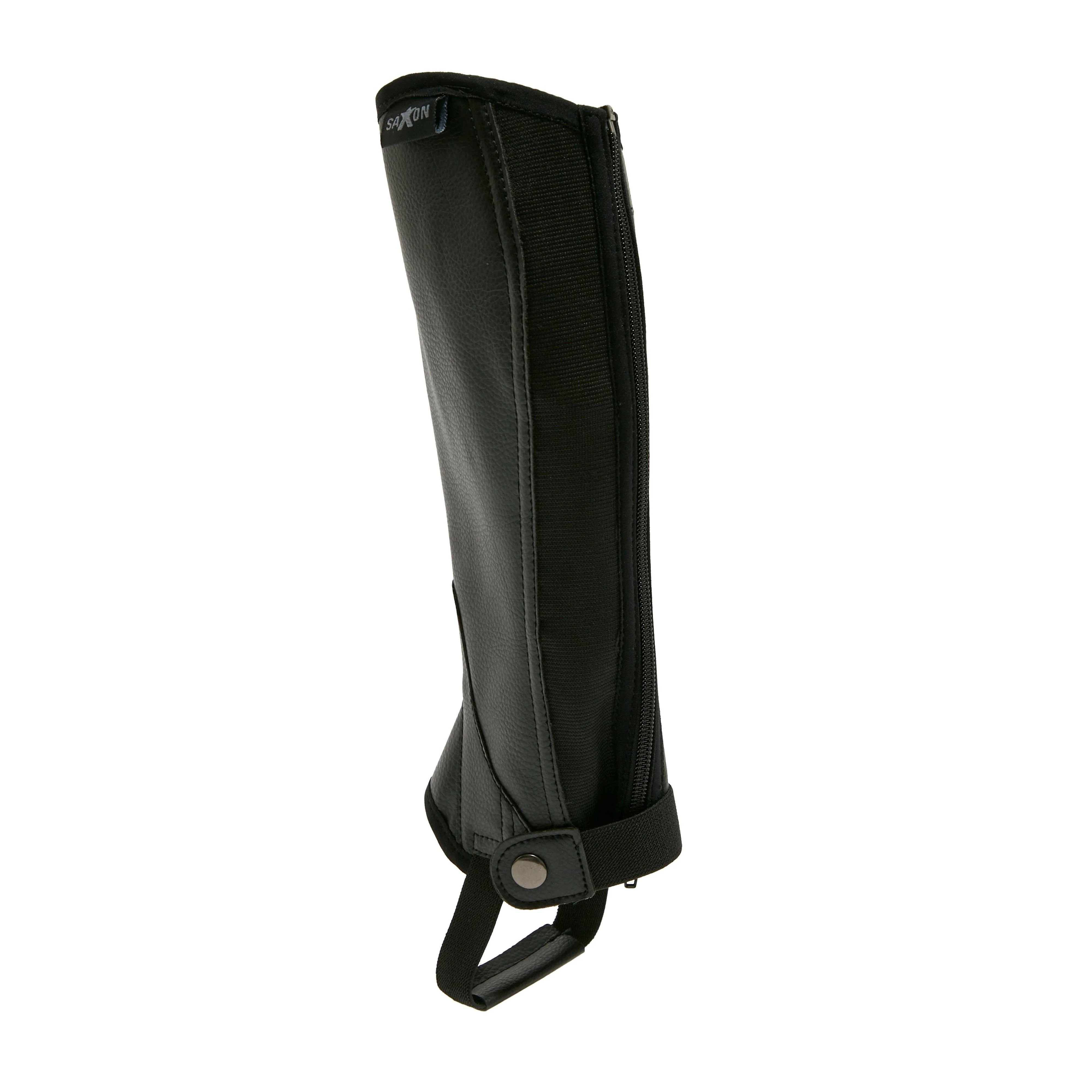 Childs Equileather Half Chaps Black - Image 4