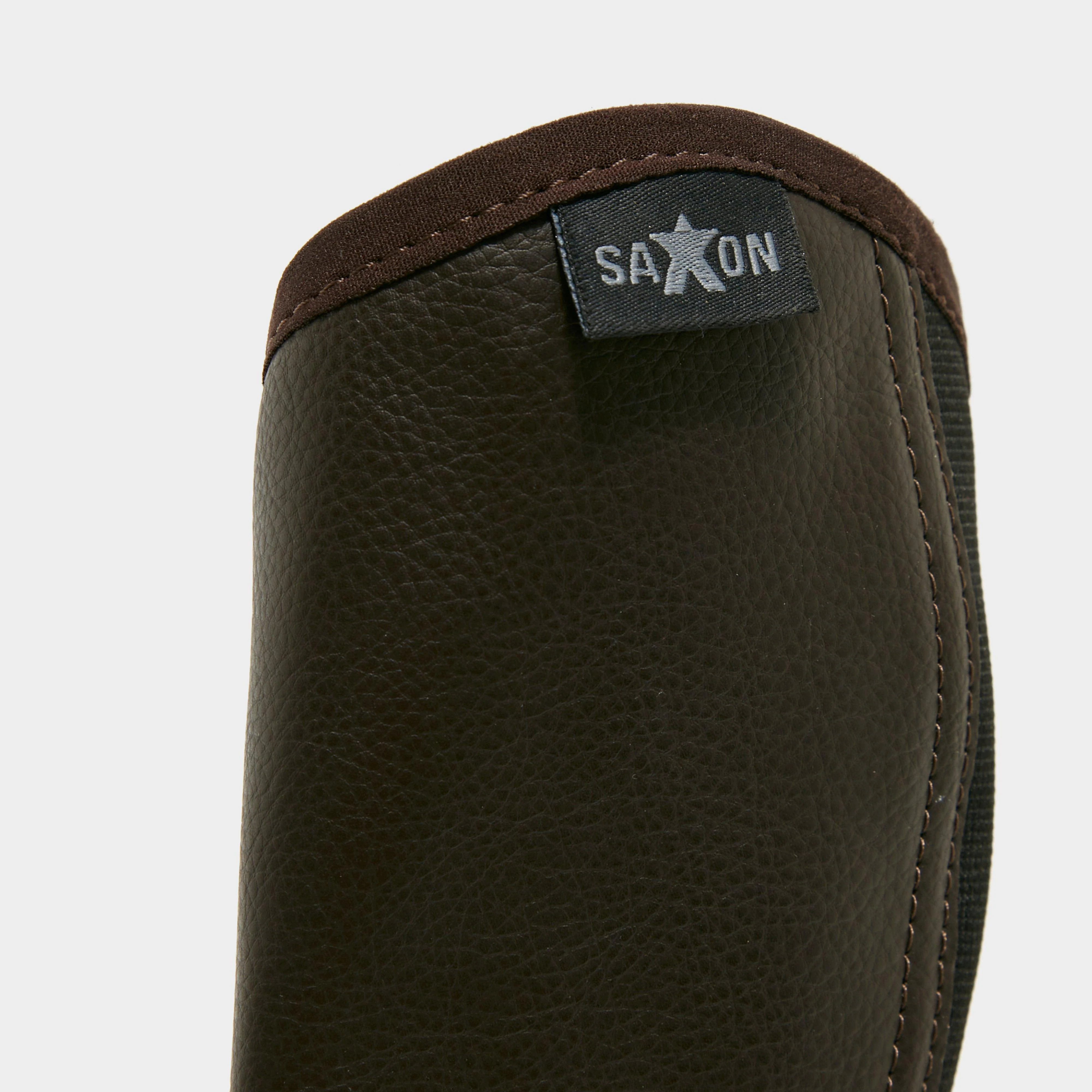 Childs Equileather Half Chaps Brown - Image 3