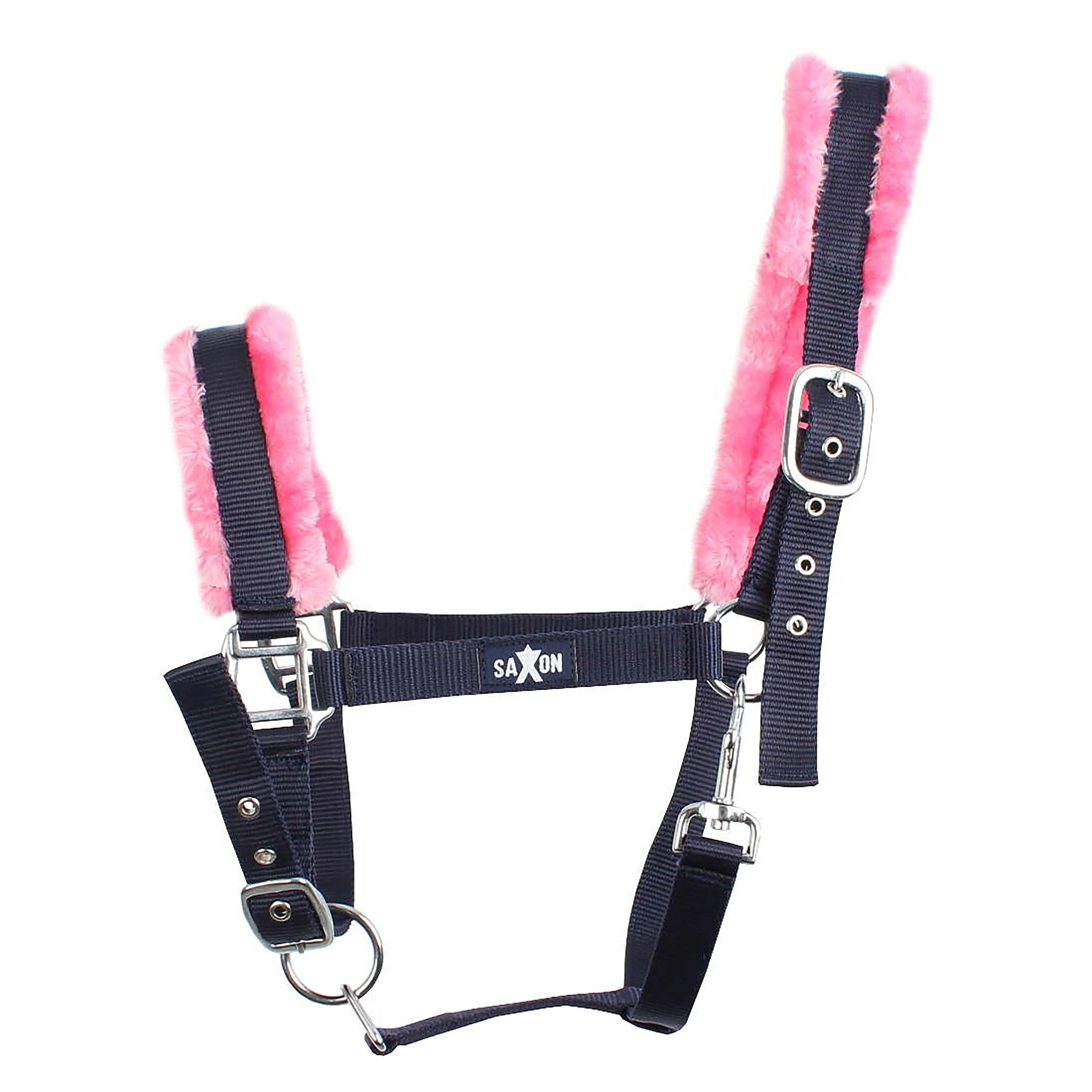 Element Fleece Headcollar Navy/Pink - Image 3