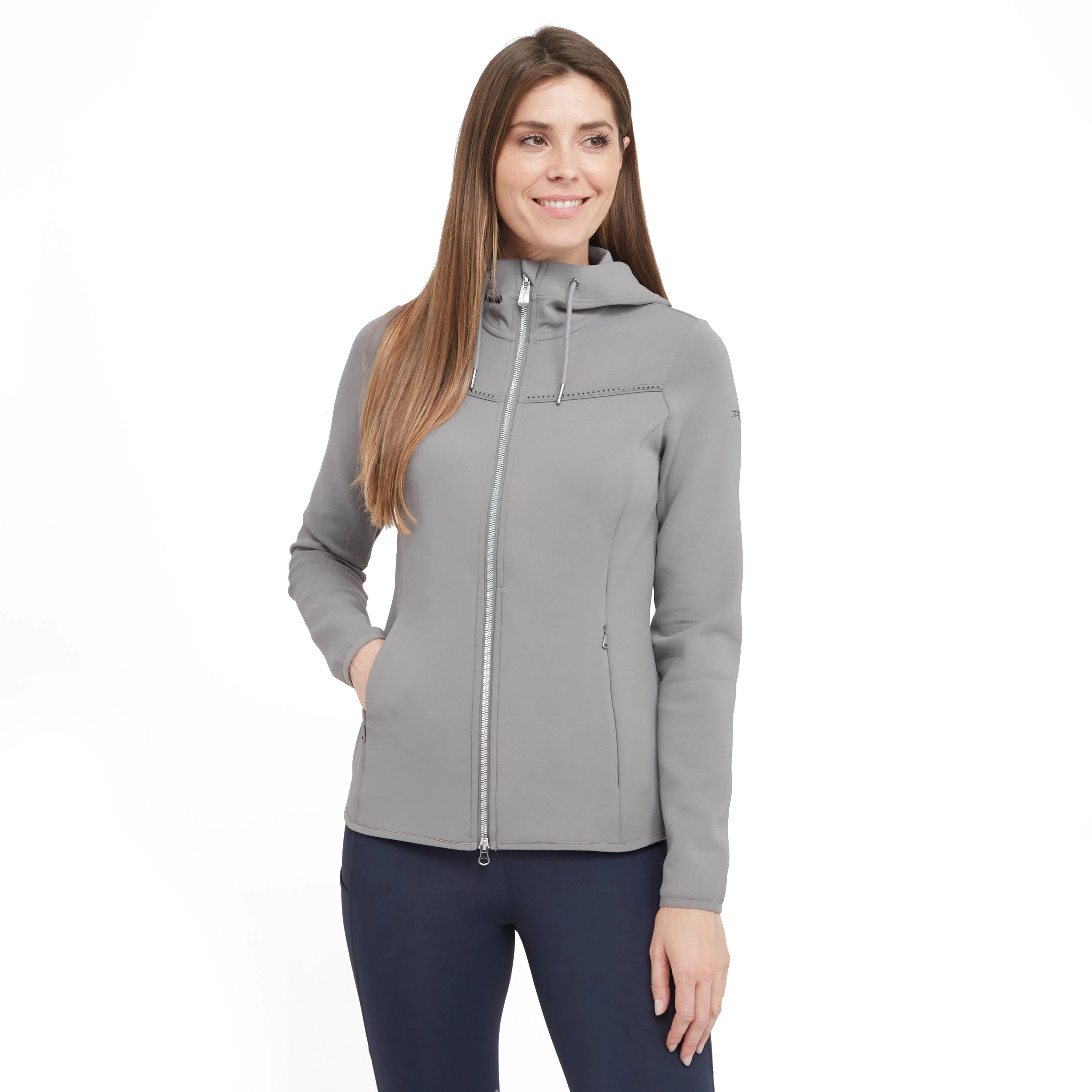 Womens Flora Zip Jacket Sate Grey - Image 9