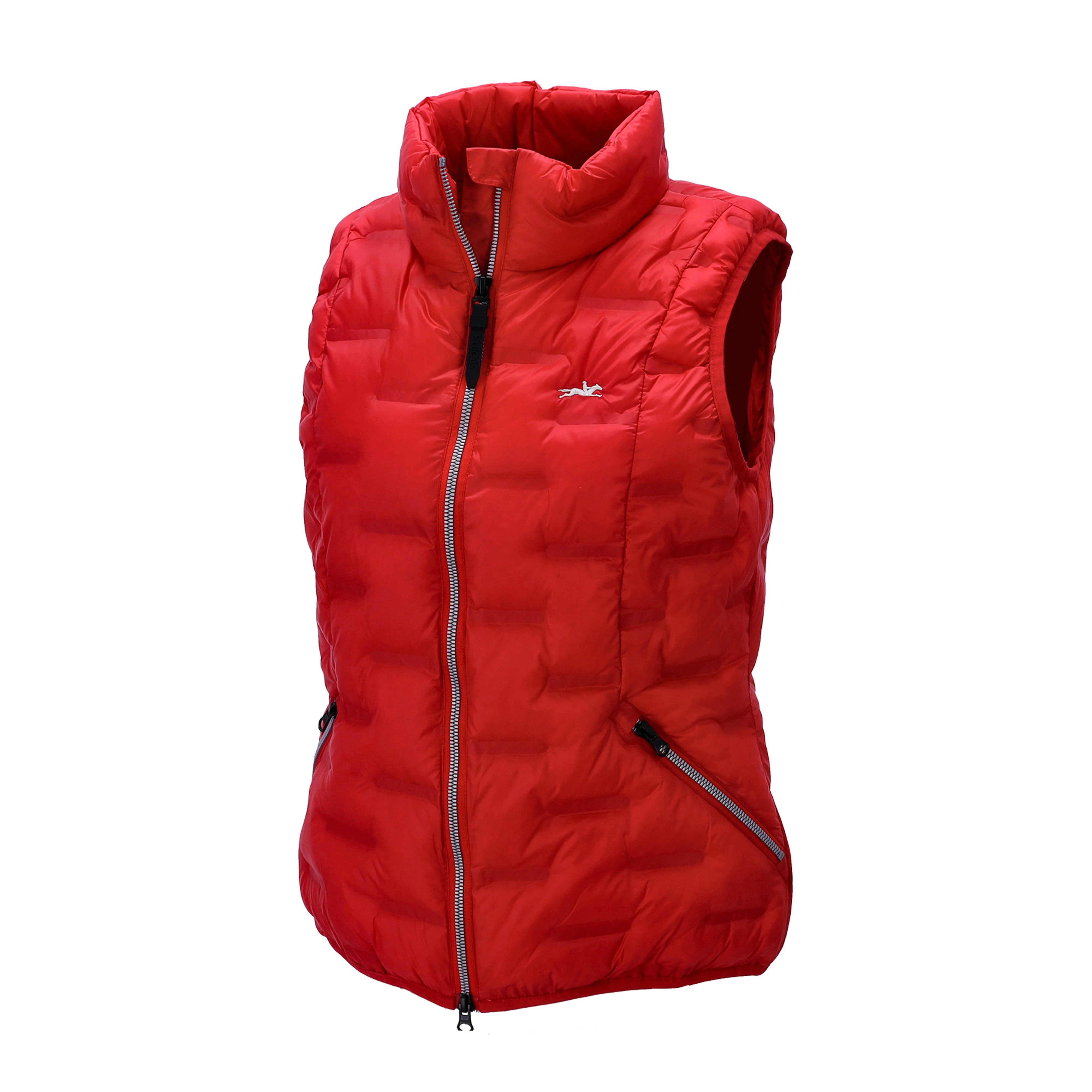 Womens Summer Rose Gilet True Red - Image 2