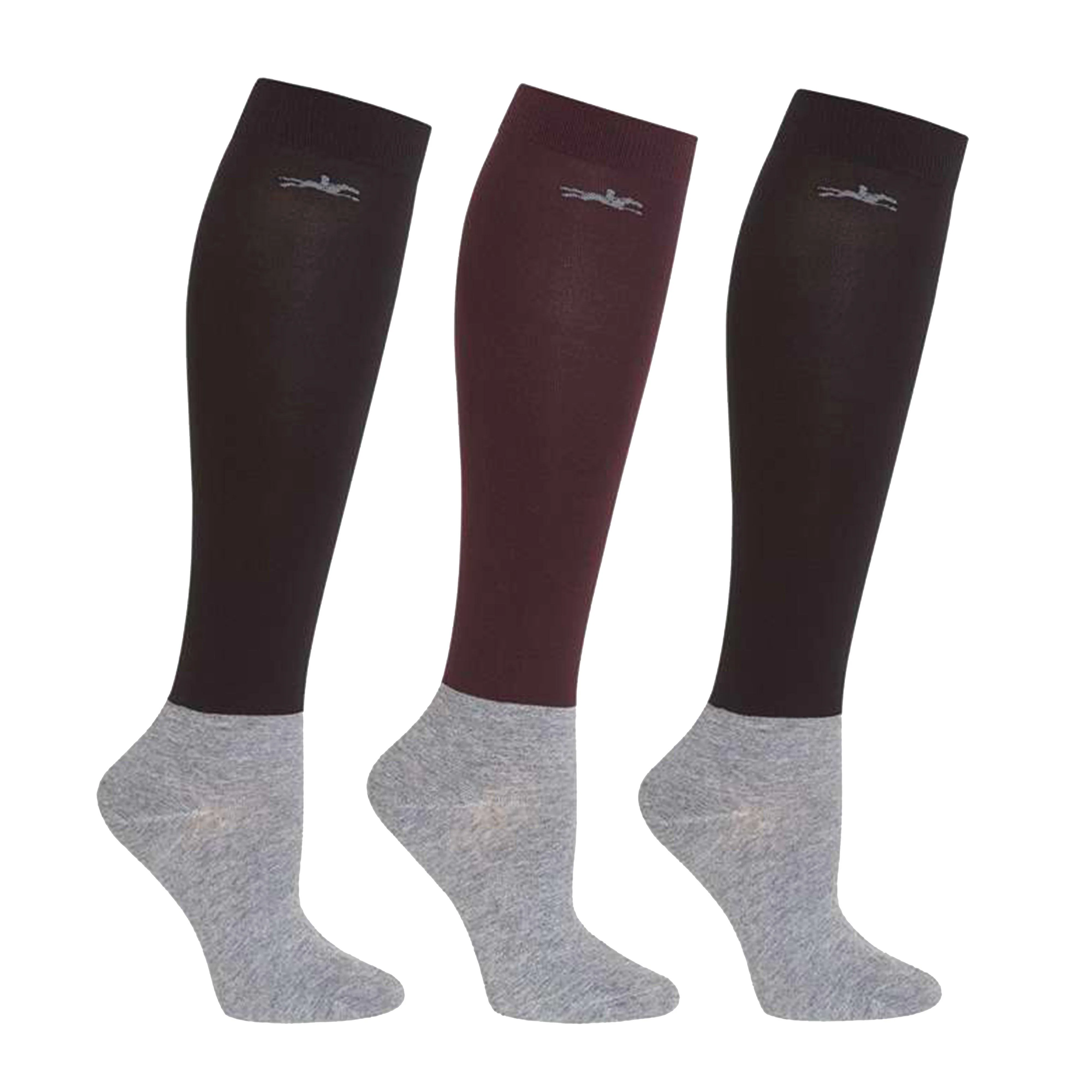 Womens Training Socks Black/Wine - Image 2