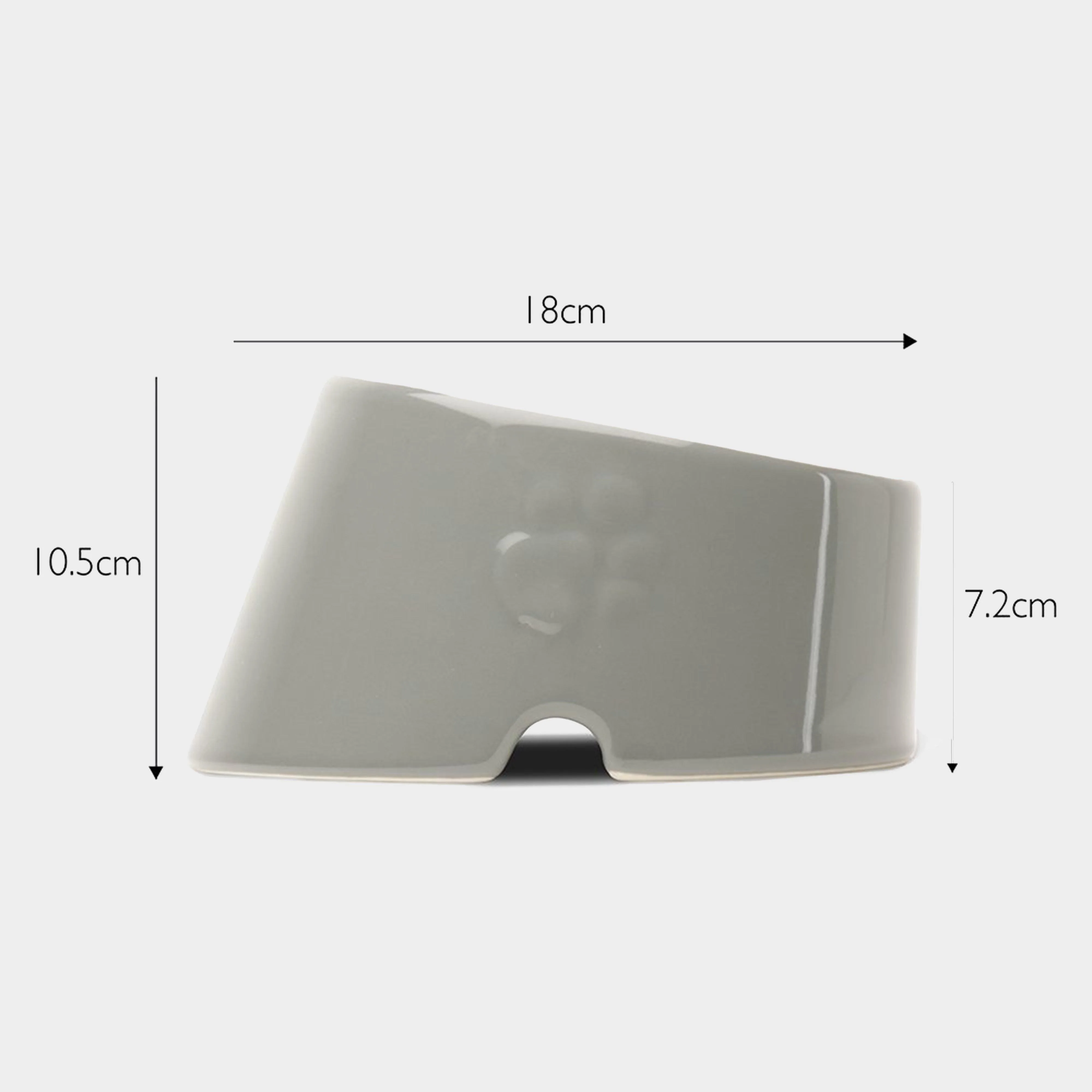 Classic Flat Faced Food Bowl Grey 18cm - Image 2