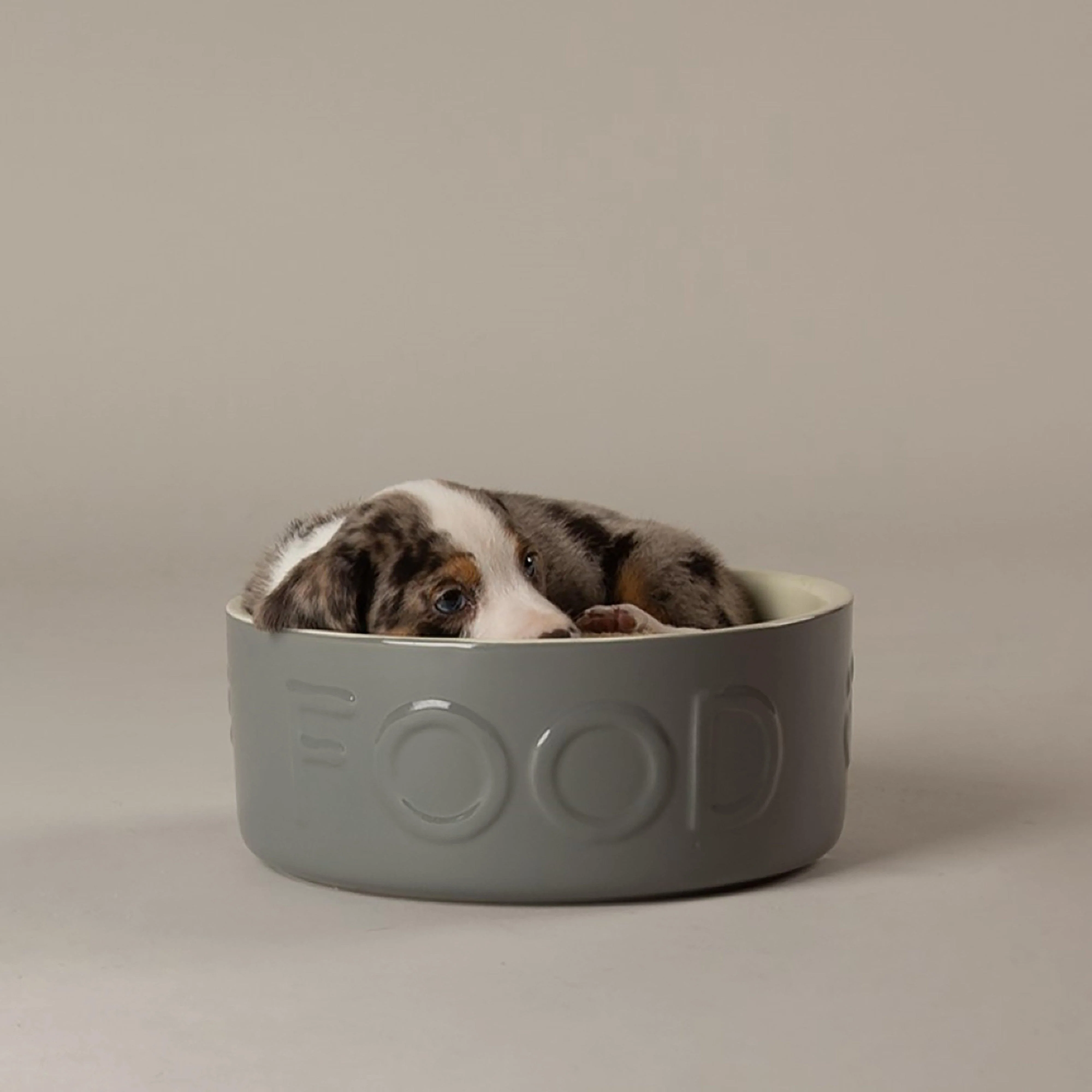 Classic Food Bowl Grey 19cm - Image 4