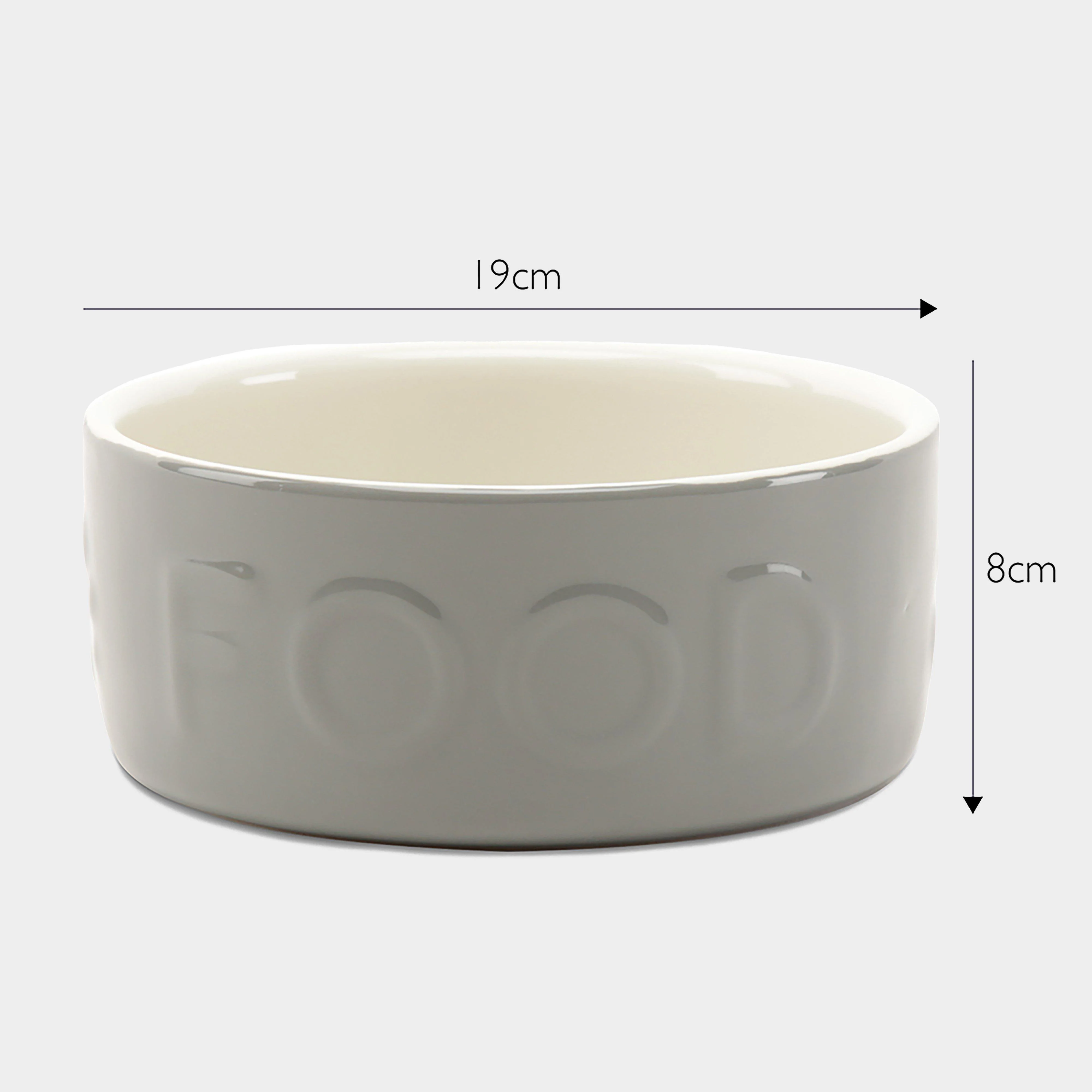 Classic Food Bowl Grey 19cm - Image 5