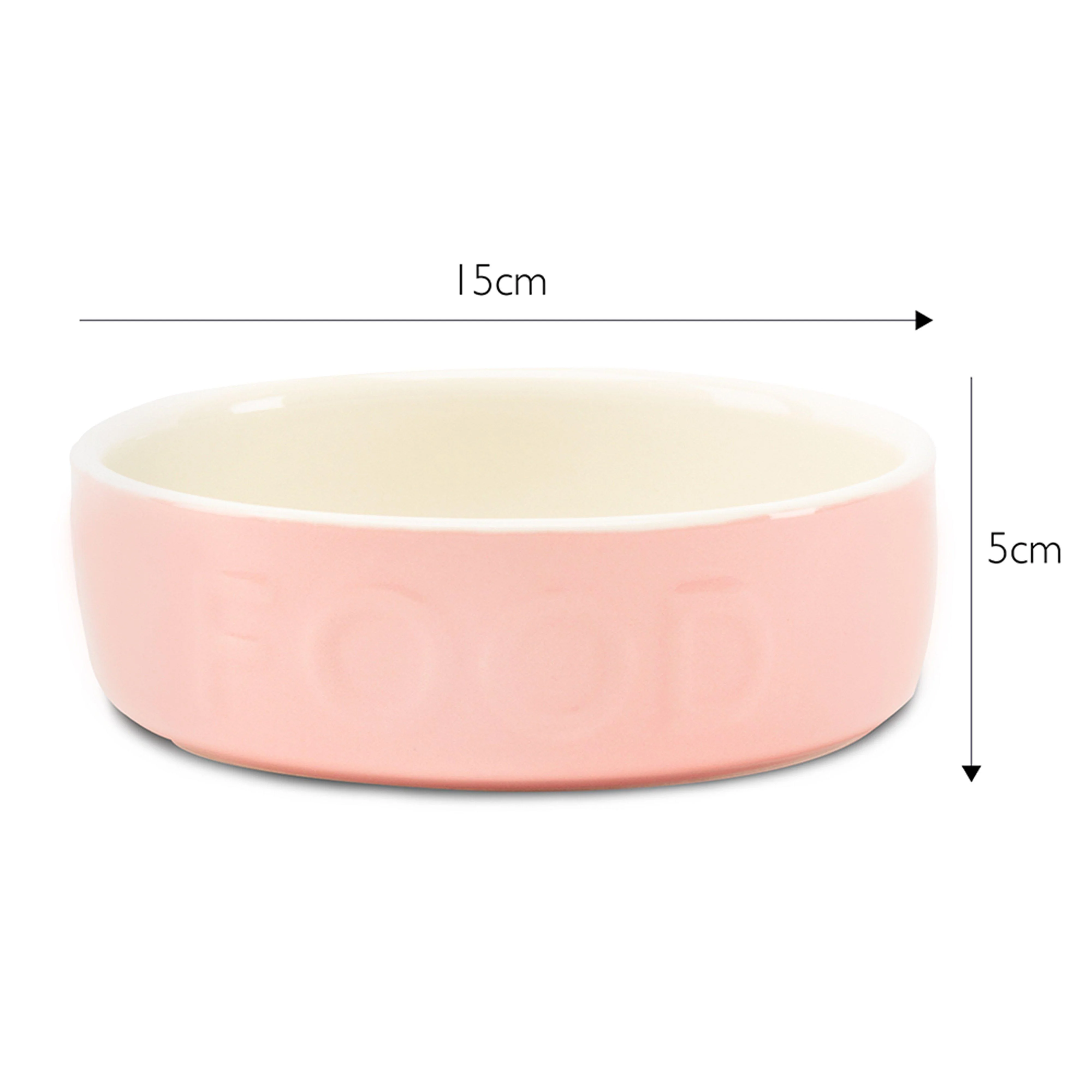 Classic Food Bowl Pink 15cm - Image 4