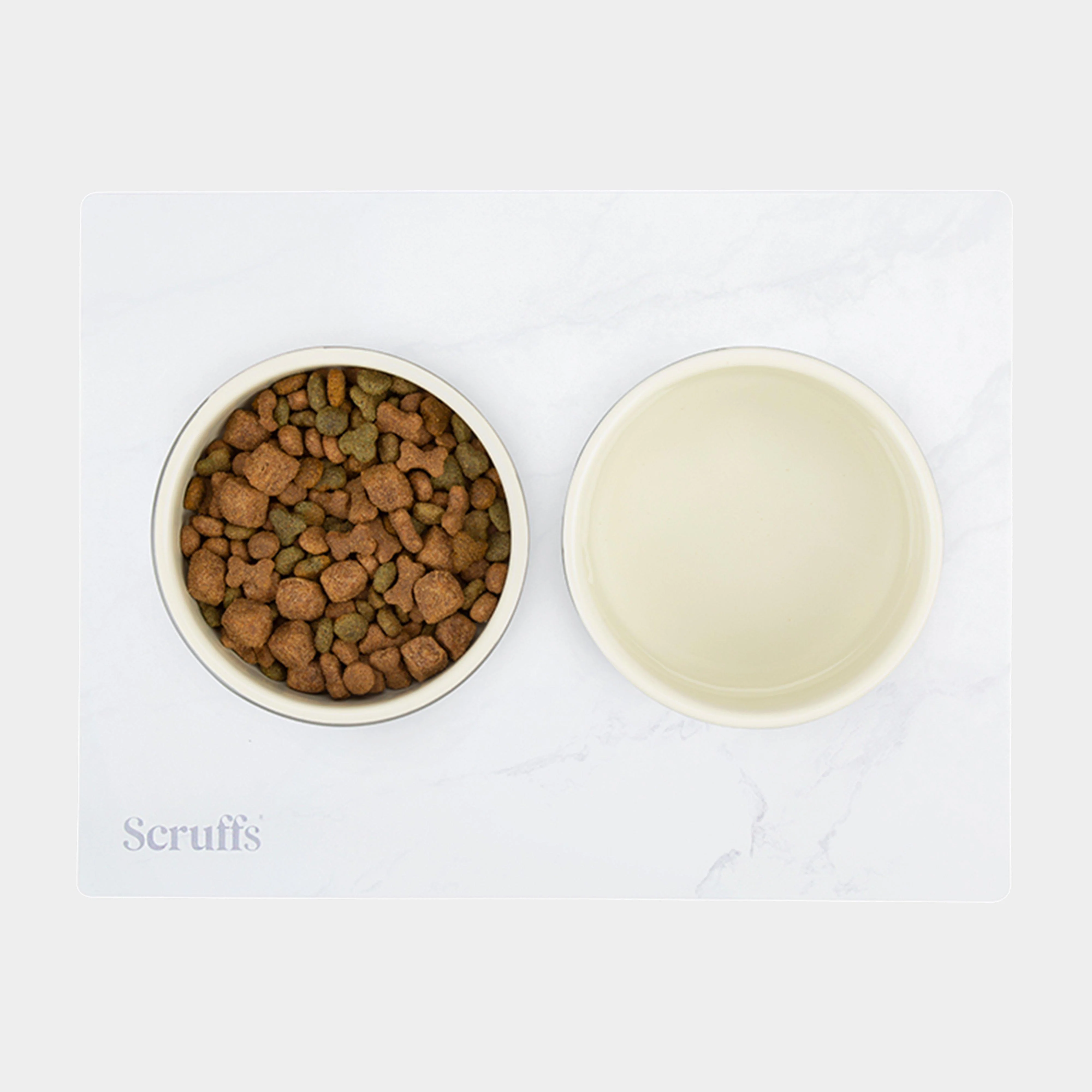 Pet Placemat White Marble Print - Image 3