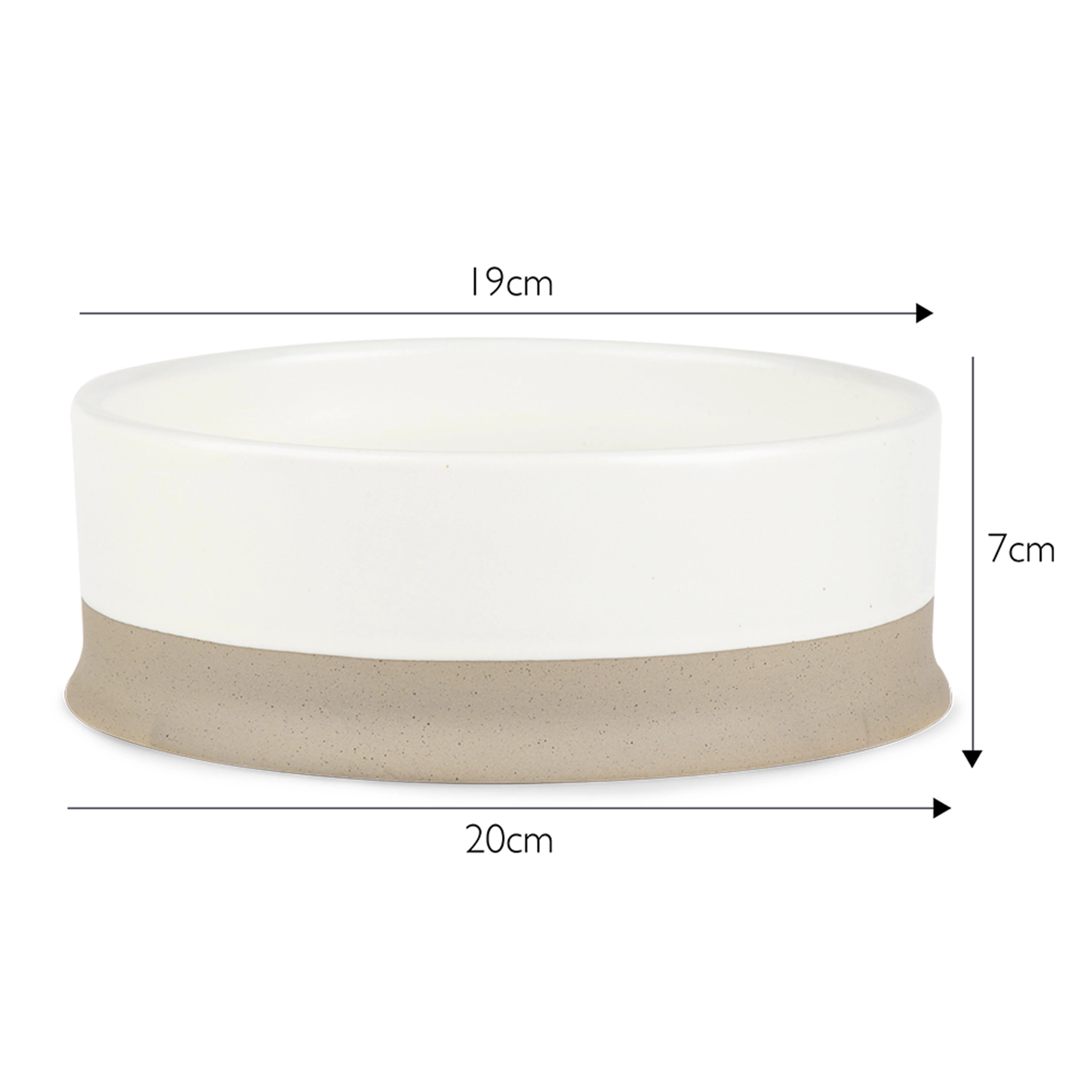 Scandi Non Tip Bowl Cream 20cm - Image 4