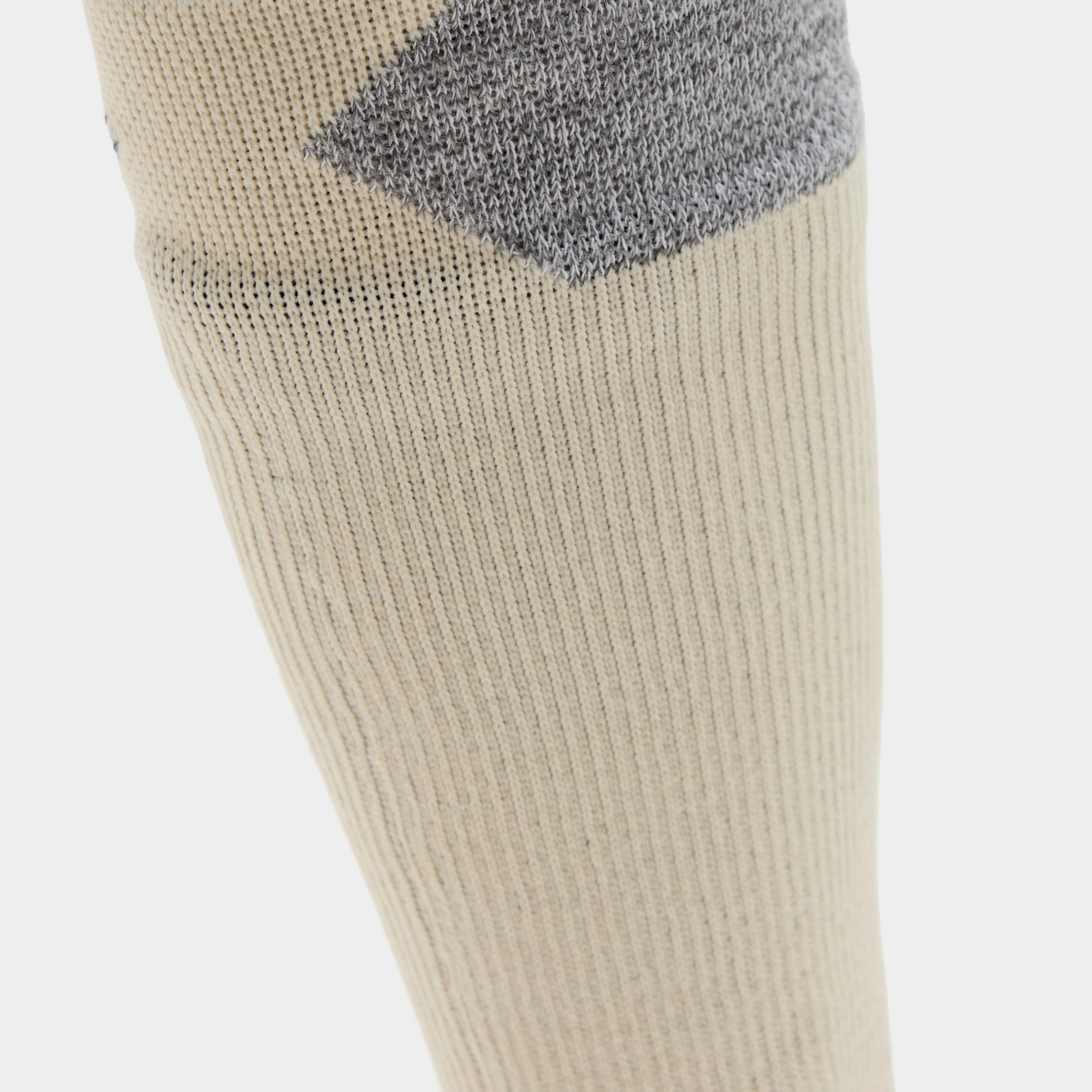 Raynham AQUASEALZ™ Waterproof All Weather Mid Length Socks Cream/Grey Marl - Image 5