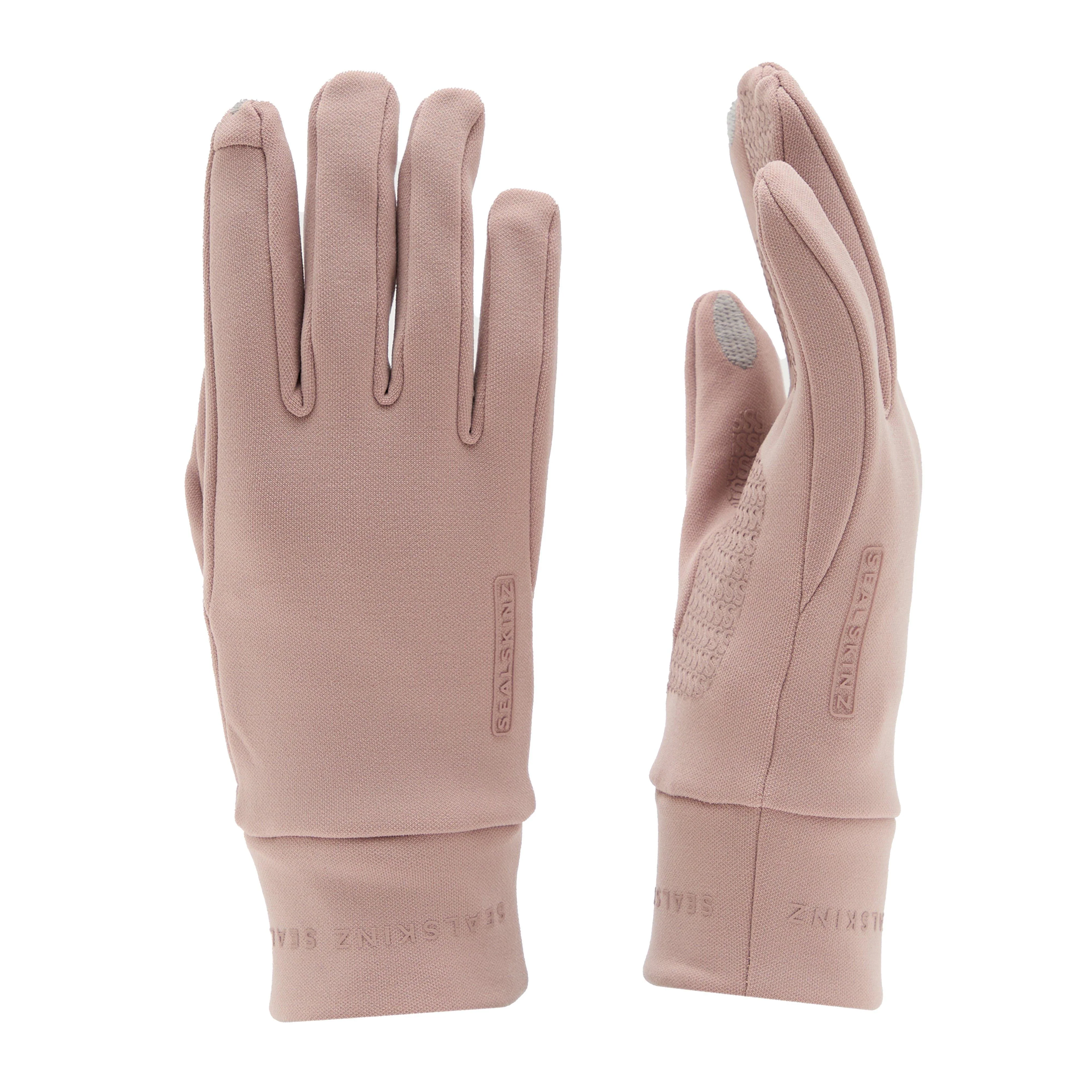 Womens Acle Water Repellent Nanosealz™ Fleece Gloves Pink - Image 4