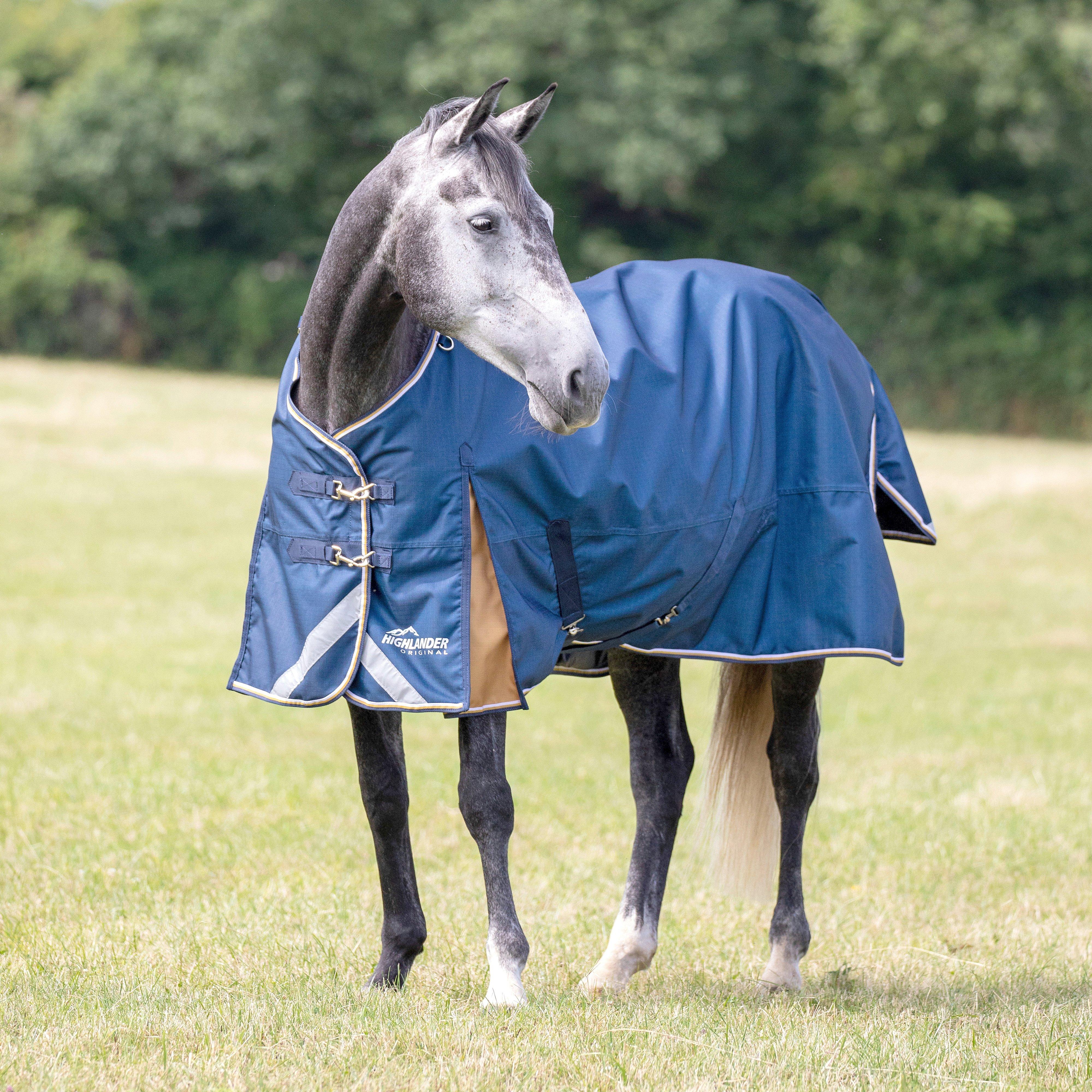 Highlander Plus Lite 0g Standard Neck Turnout Rug Navy - Image 8