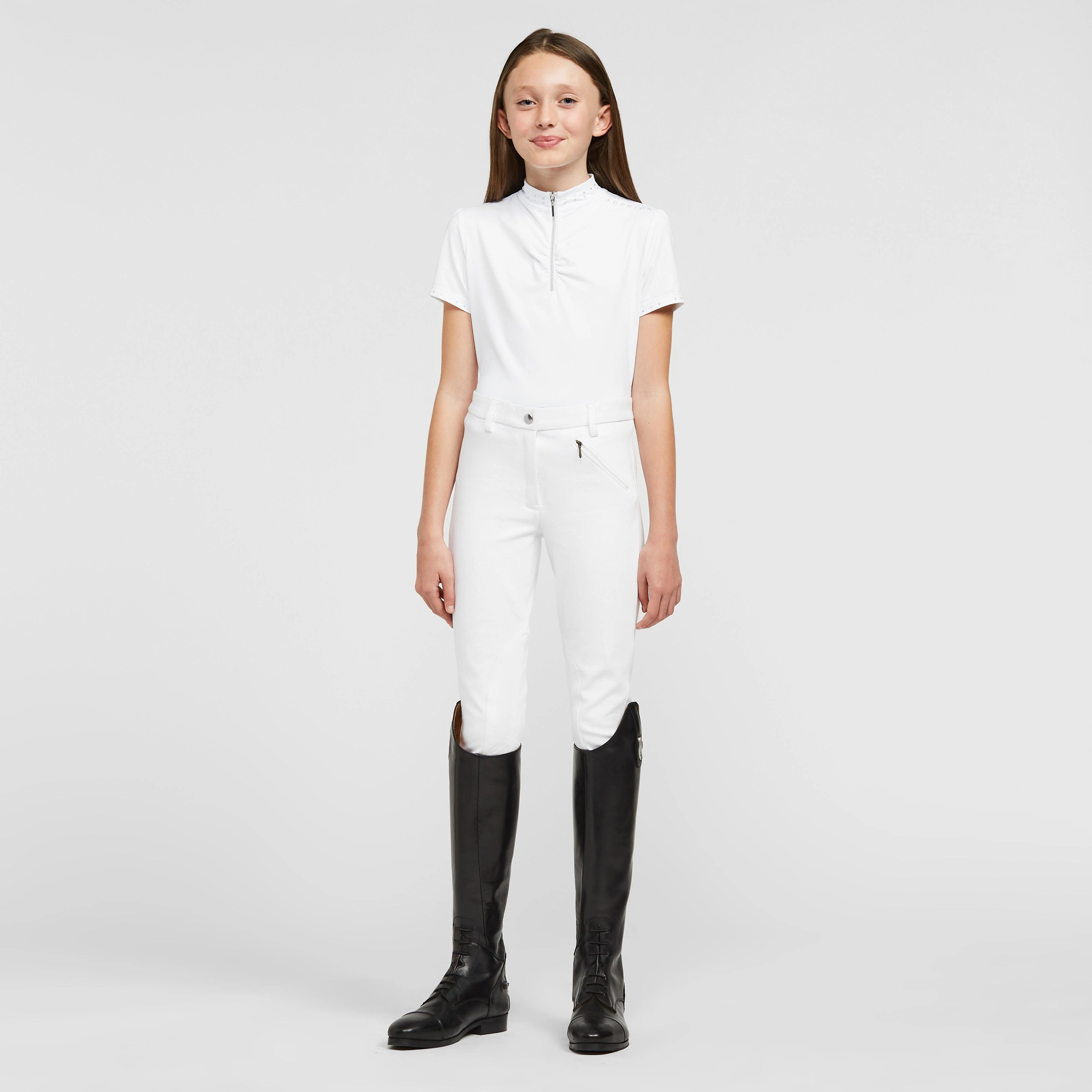 Maids Saddlehugger Breeches White - Image 3