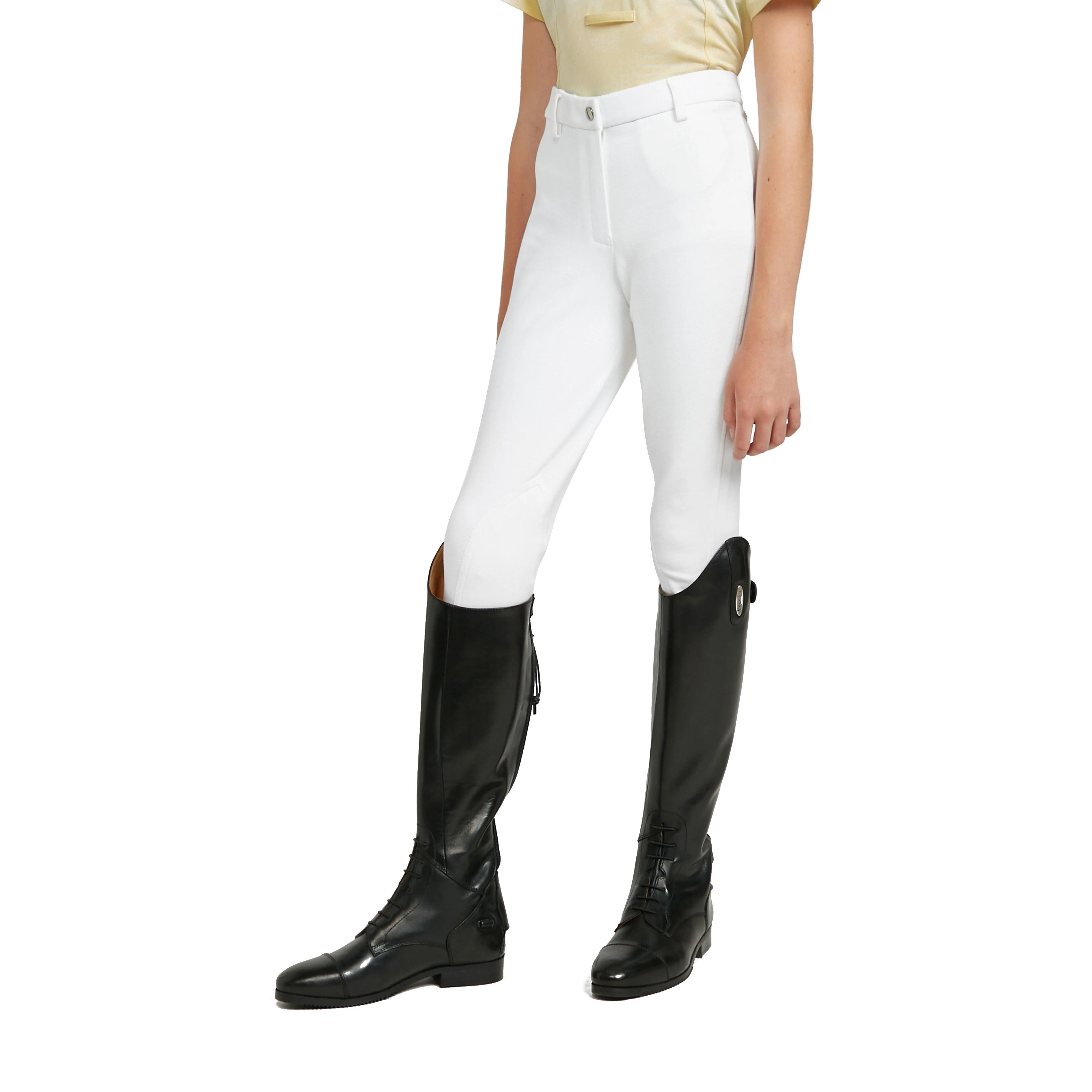 Maids Saddlehugger Jodhpurs White - Image 6