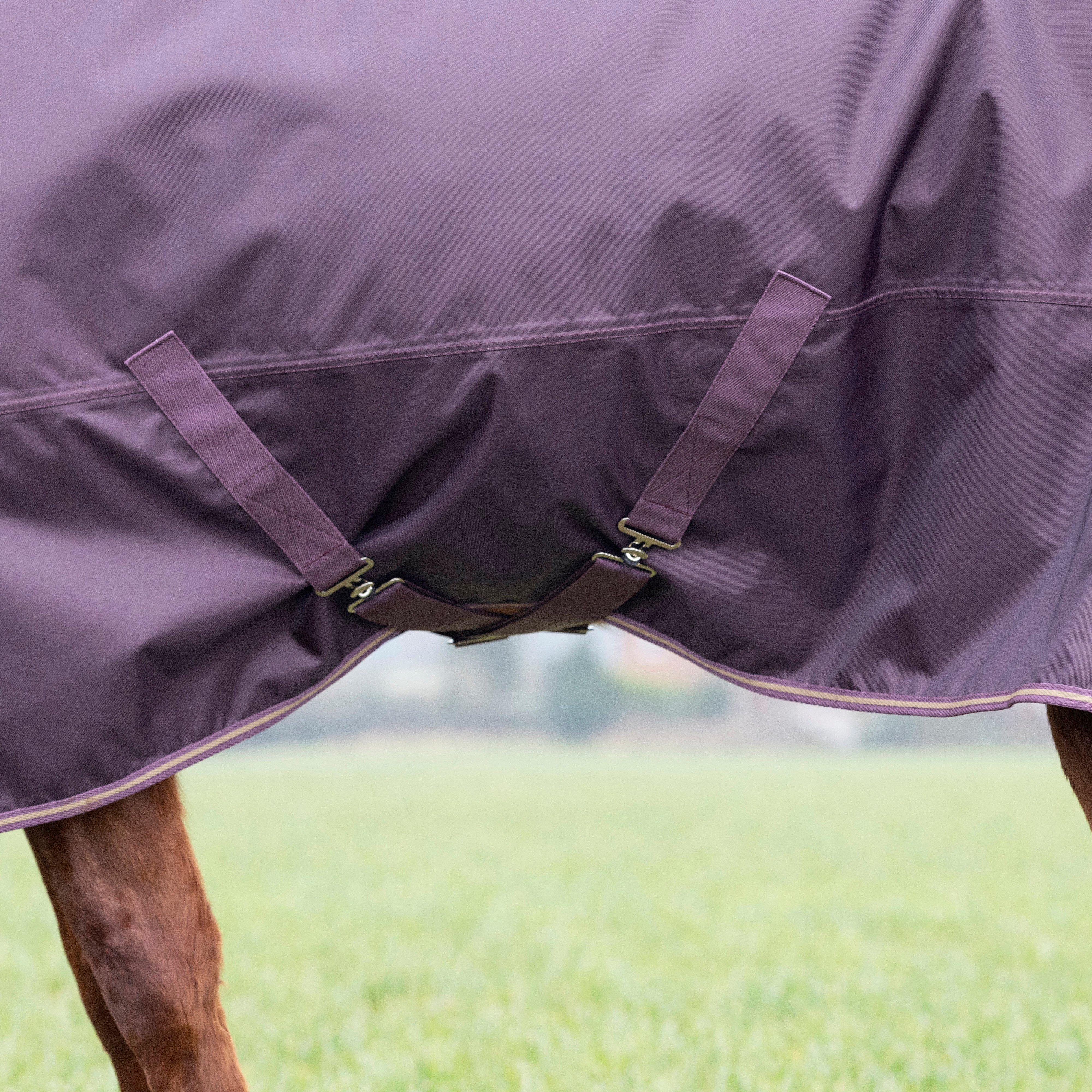 Typhoon 100g Standard Neck Turnout Rug Black Cherry - Image 4