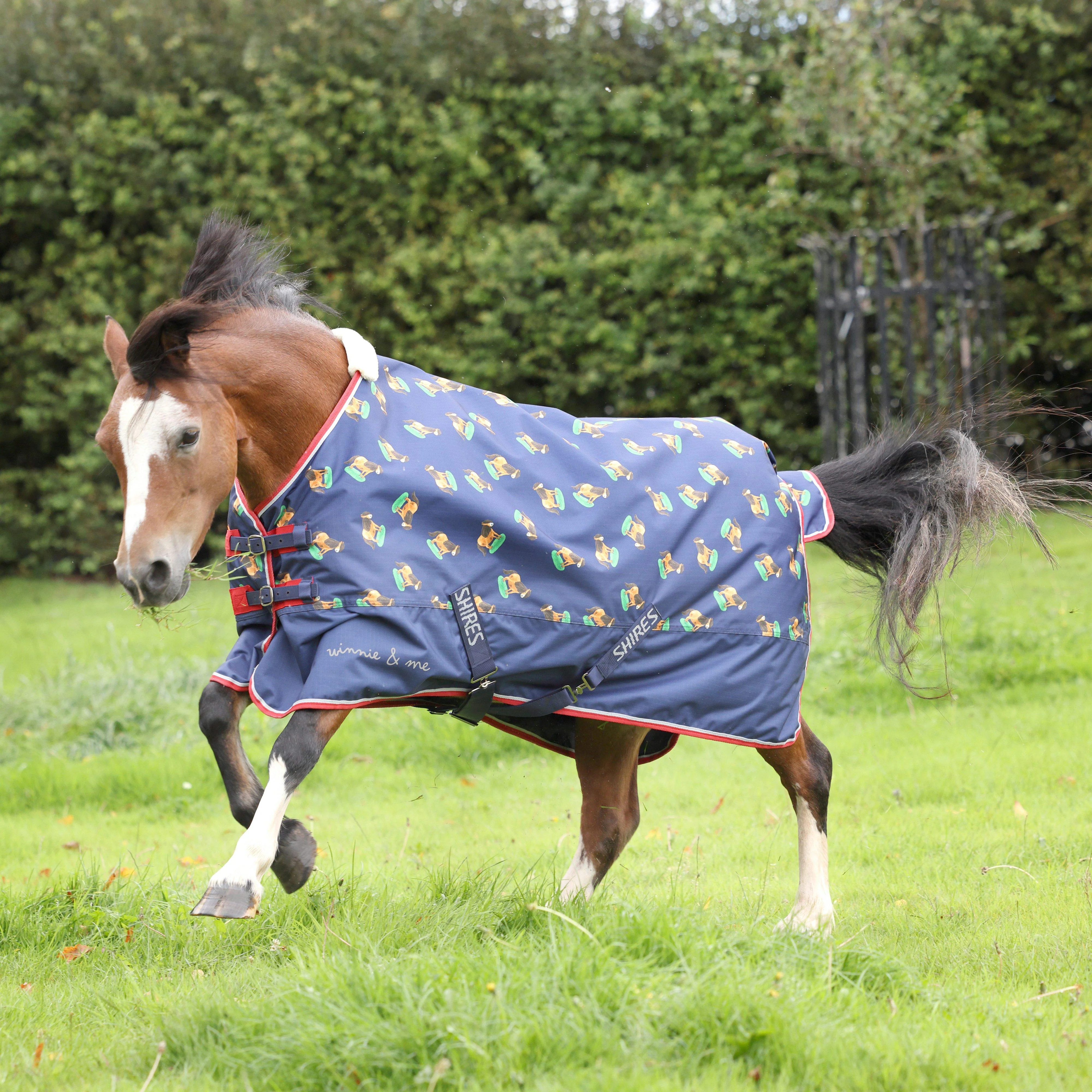 Winnie & Me Lite Turnout Rug Navy - Image 2