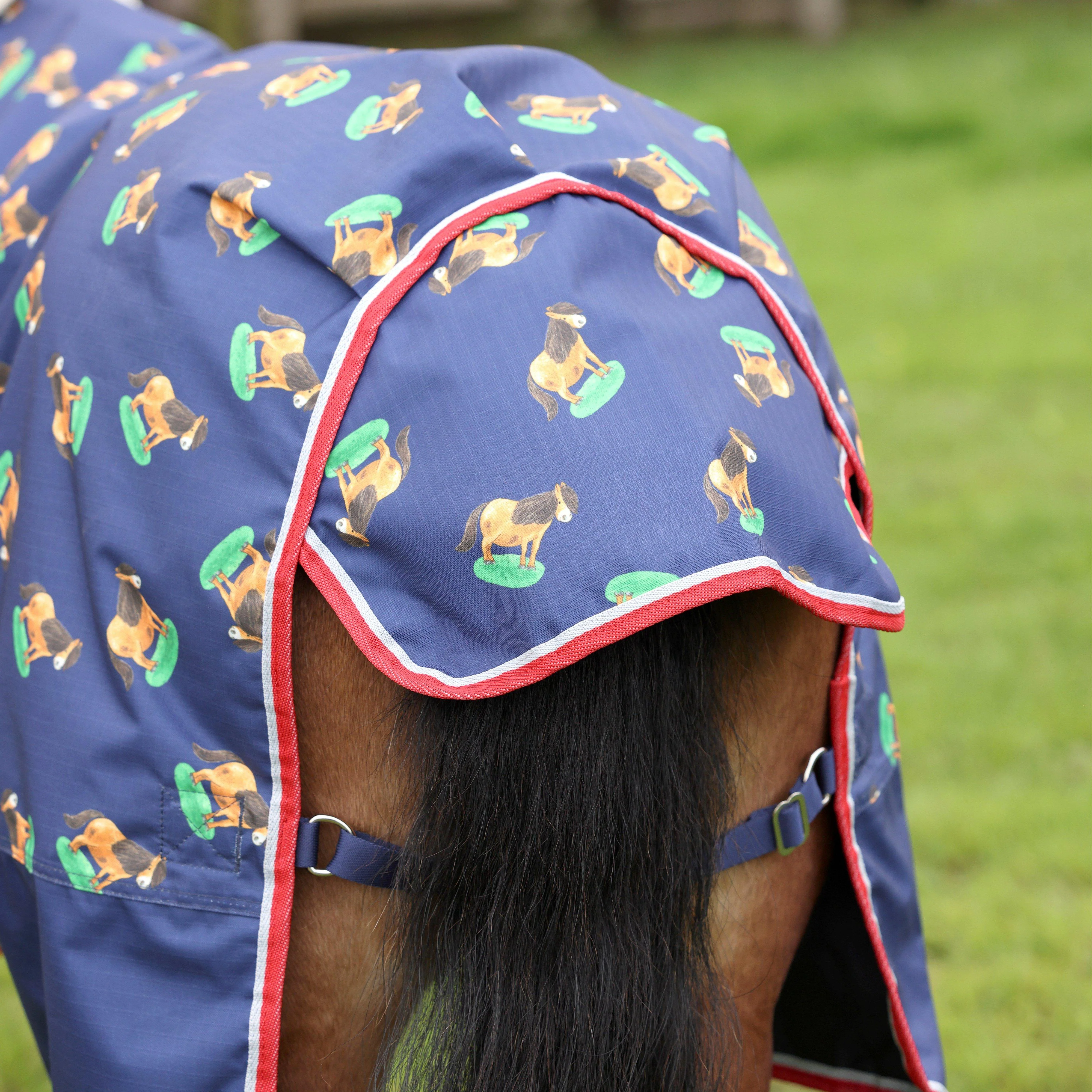 Winnie & Me Lite Turnout Rug Navy - Image 6