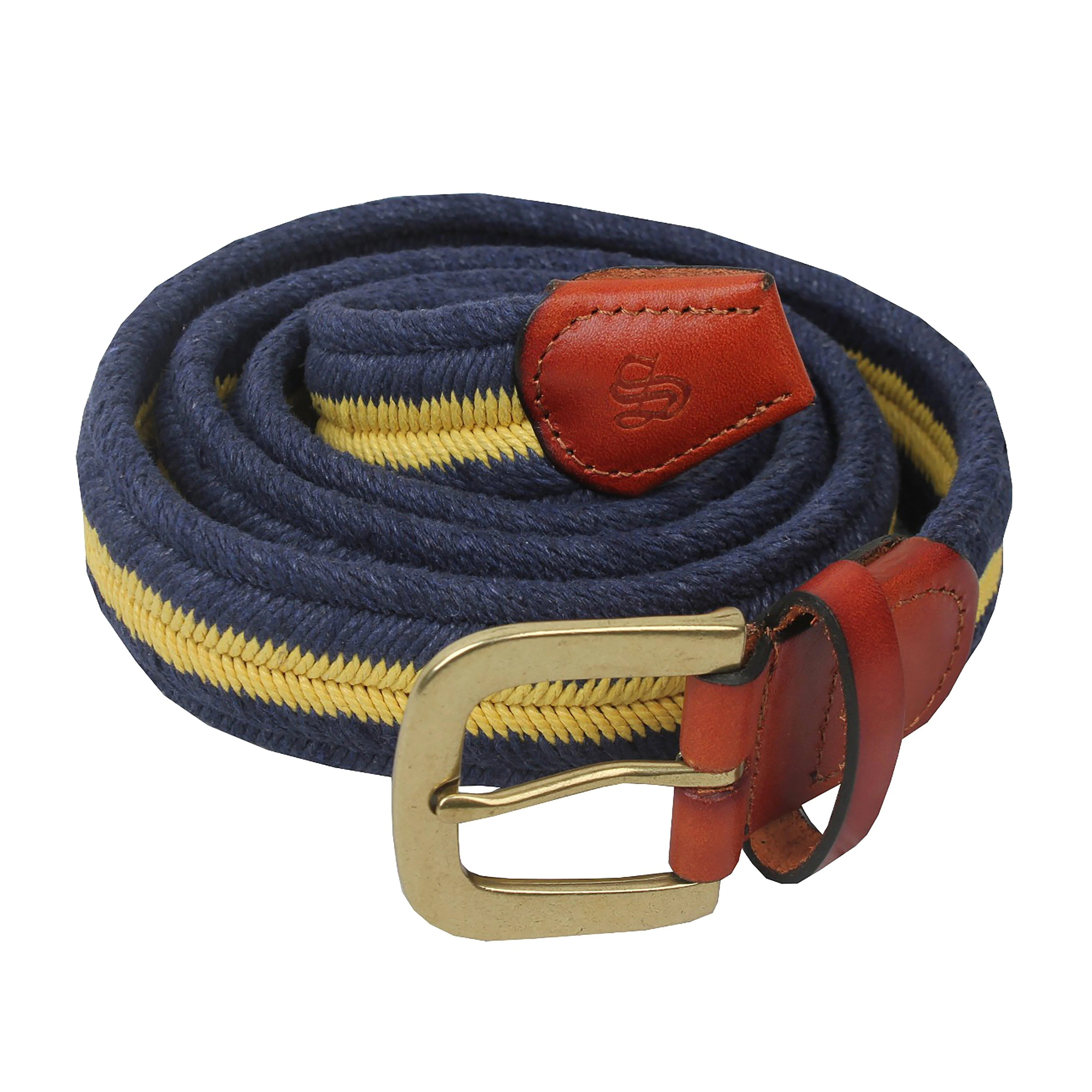 Womens Aurora Belt Navy/Yellow - Image 2