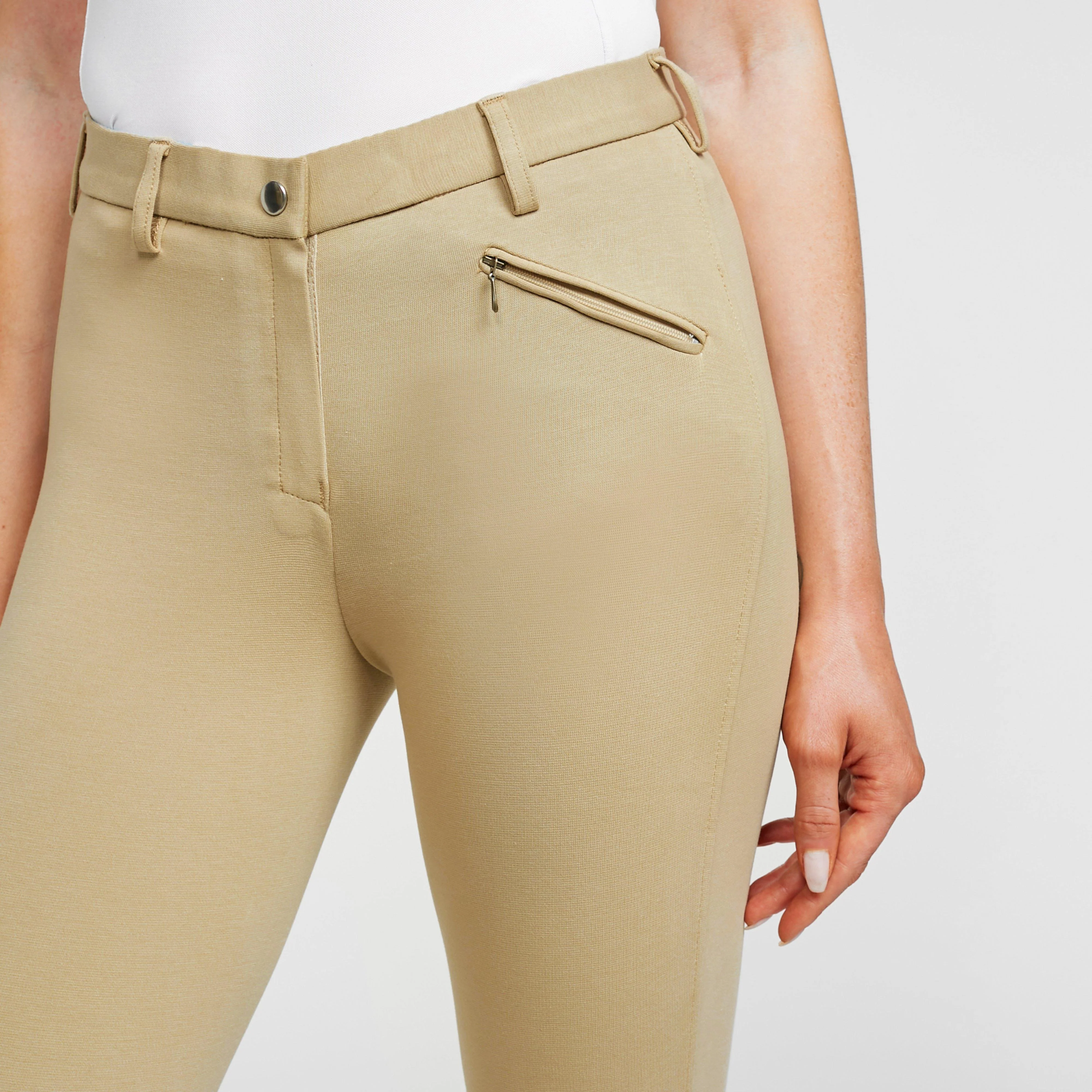 Womens Saddlehugger Breeches Beige - Image 4