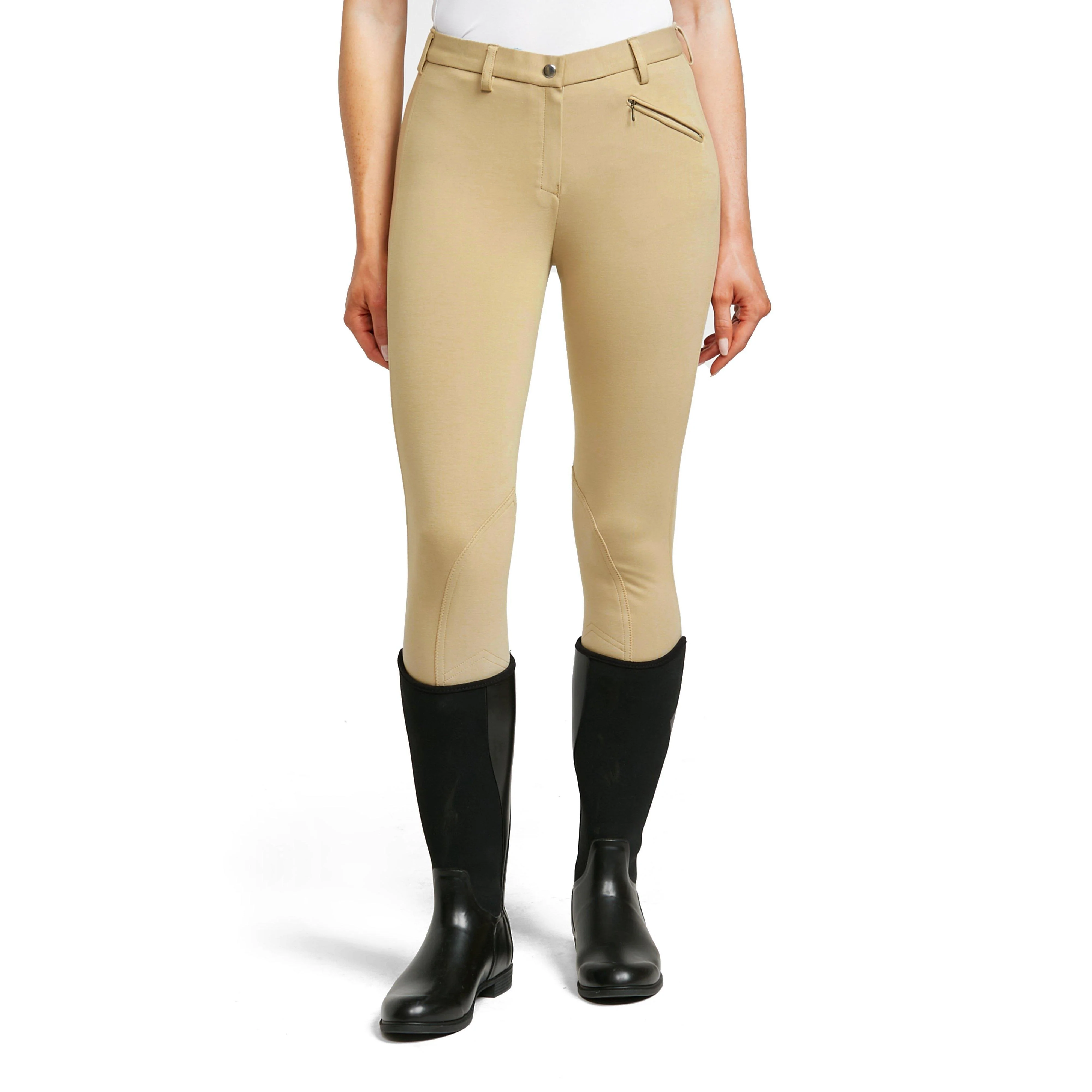 Womens Saddlehugger Breeches Beige - Image 6