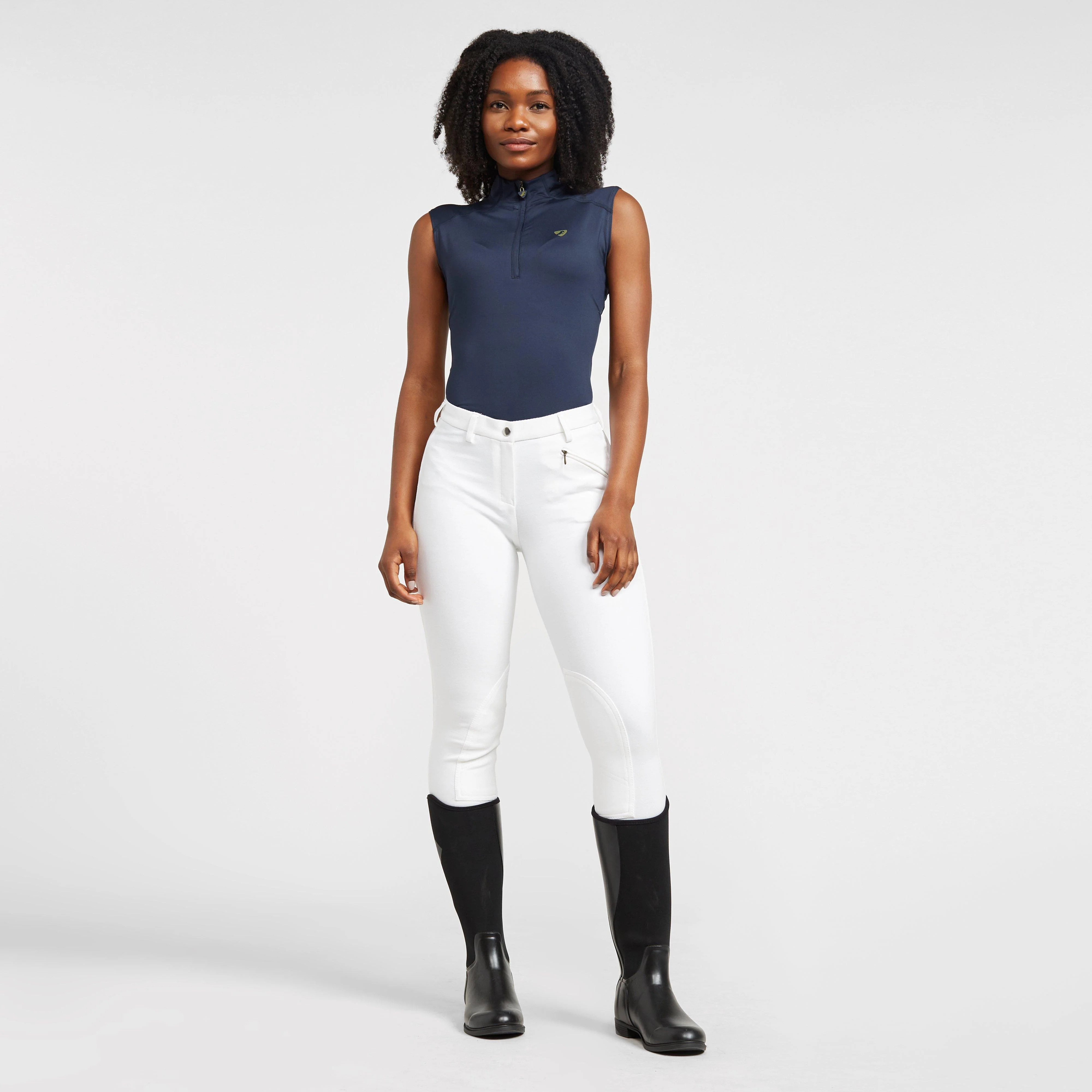 Womens Saddlehugger Breeches White - Image 3