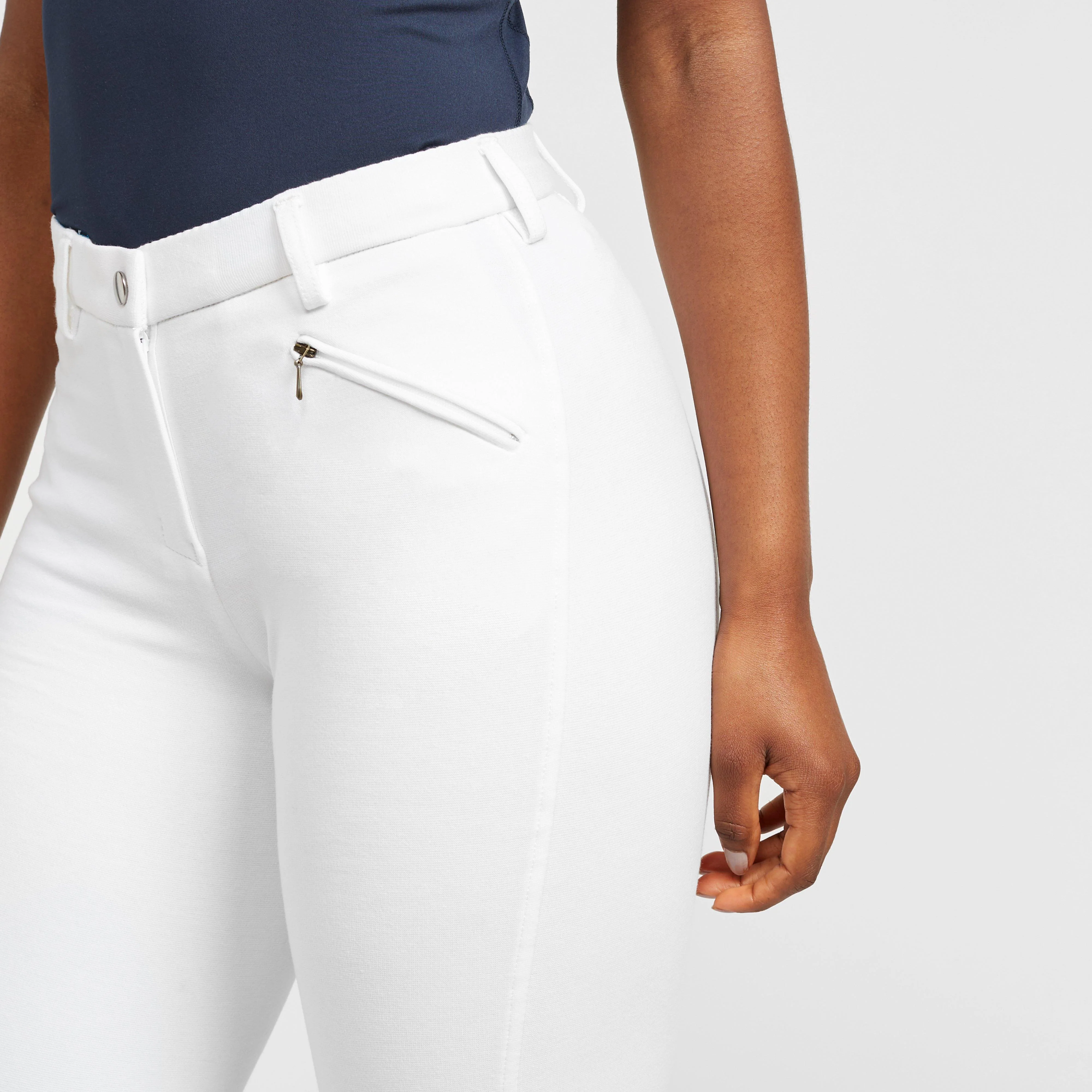 Womens Saddlehugger Breeches White - Image 4