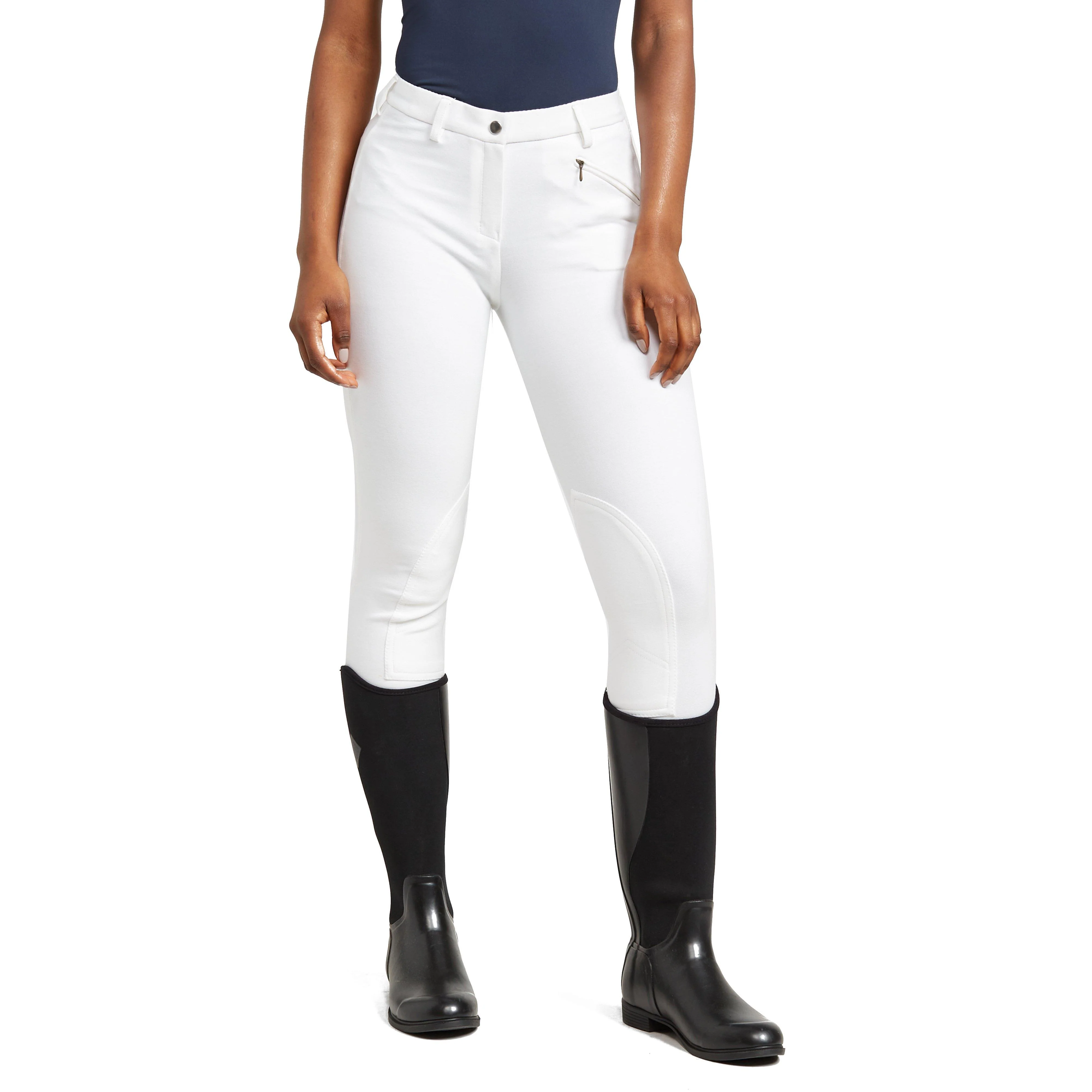 Womens Saddlehugger Breeches White - Image 7