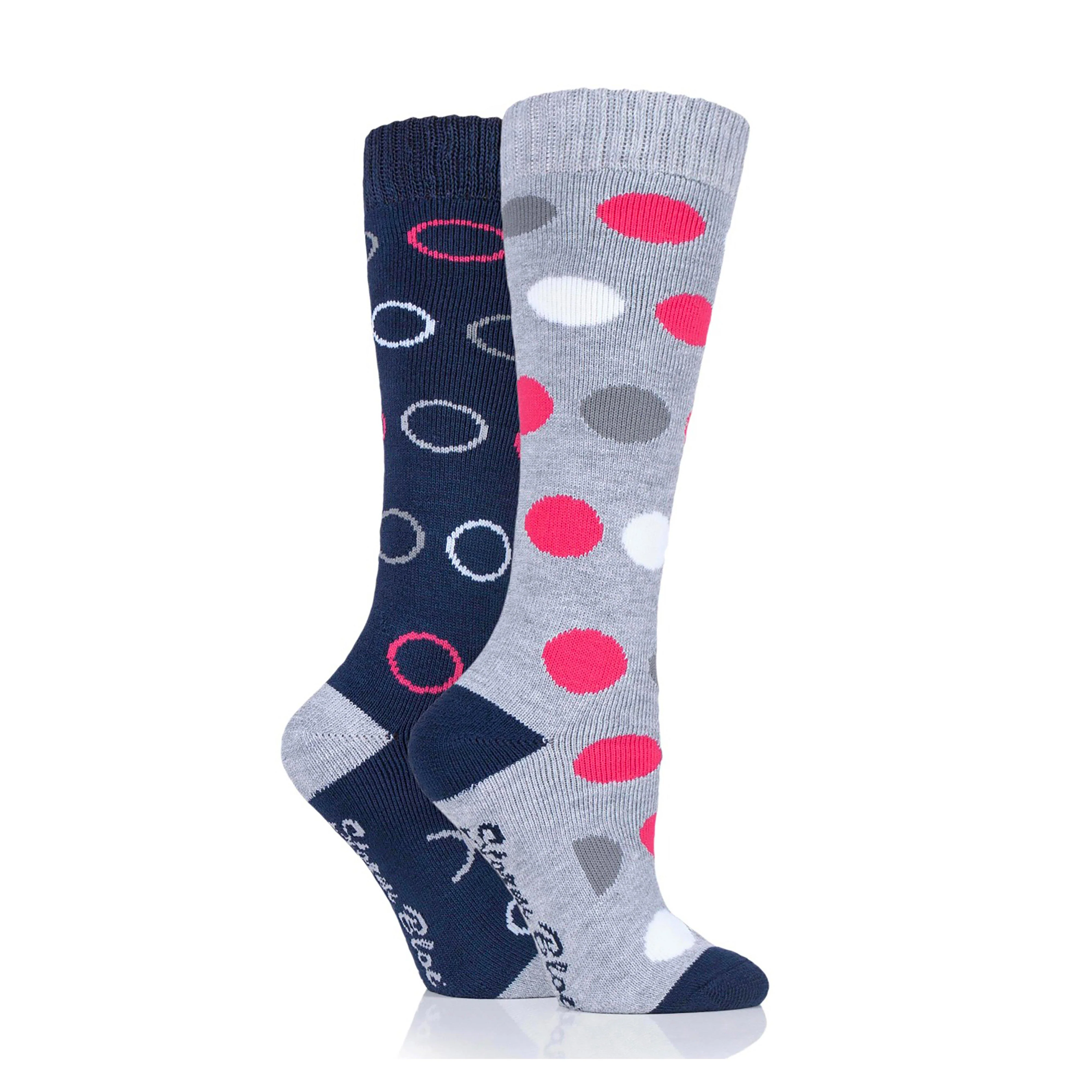Ladies Beverly Midweight Socks 2 Pack Navy - Image 2