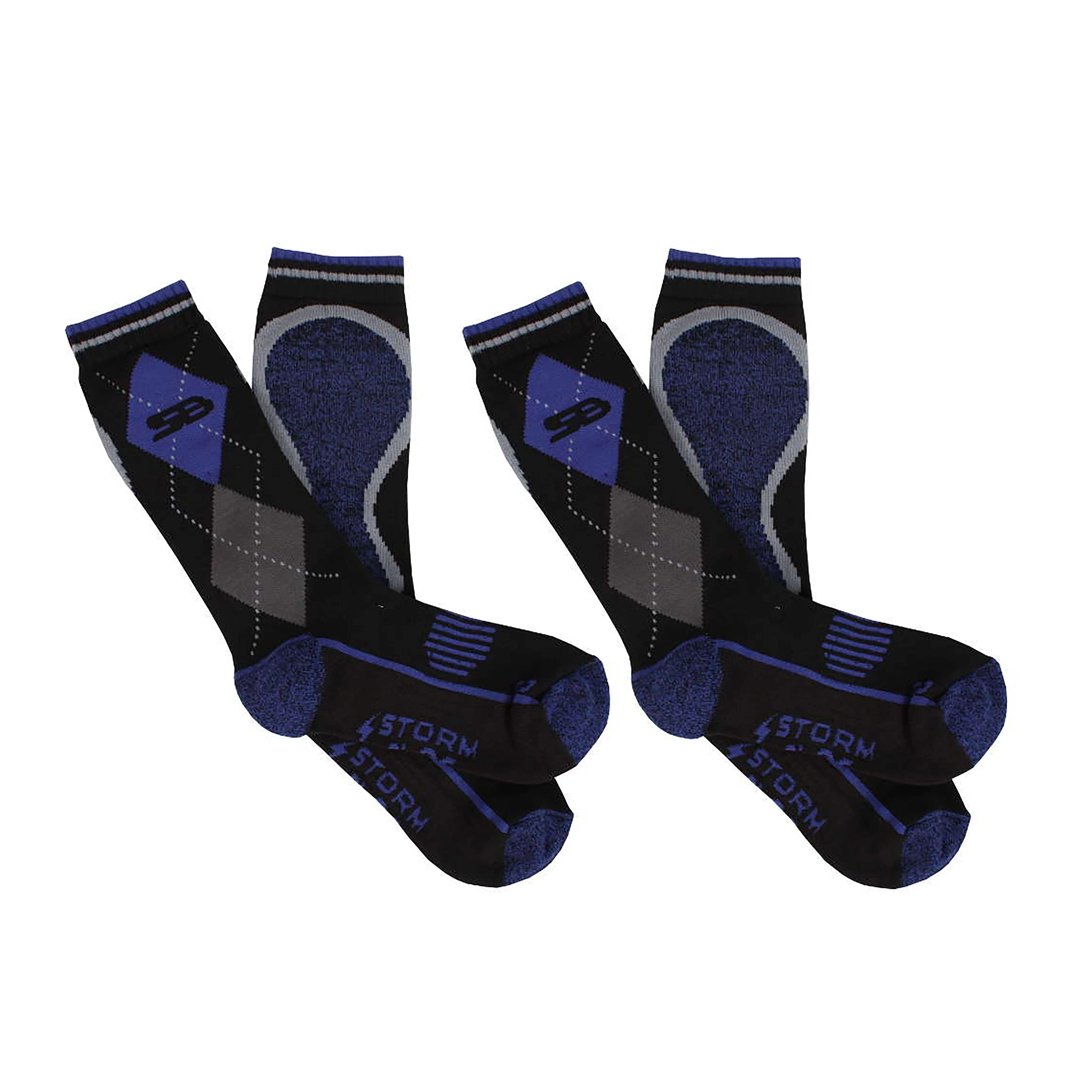 Mens Hayesmere Short Socks 2 Pack Black/Blue - Image 3