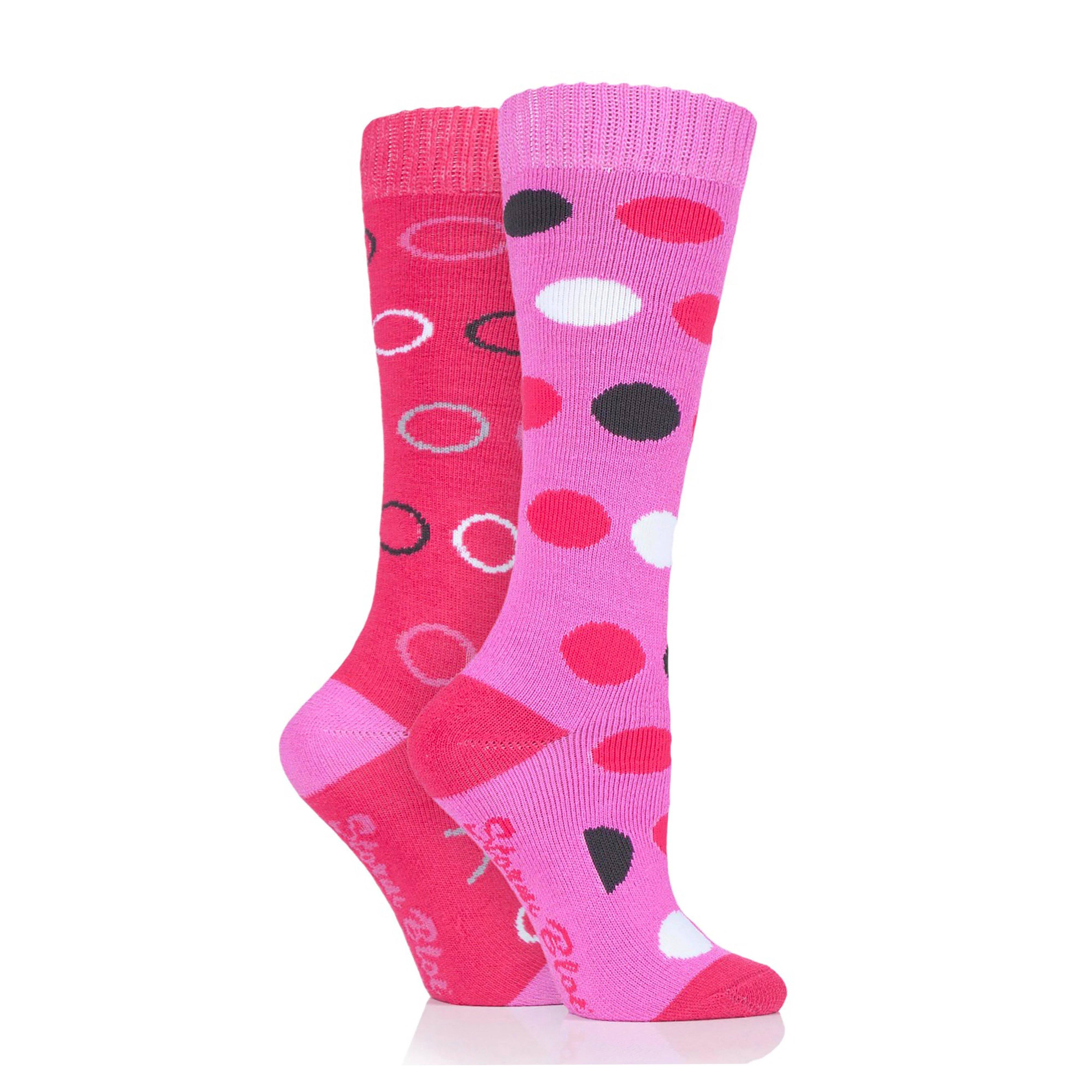Womens Beverly Midweight Socks 2 Pack Cerise - Image 2