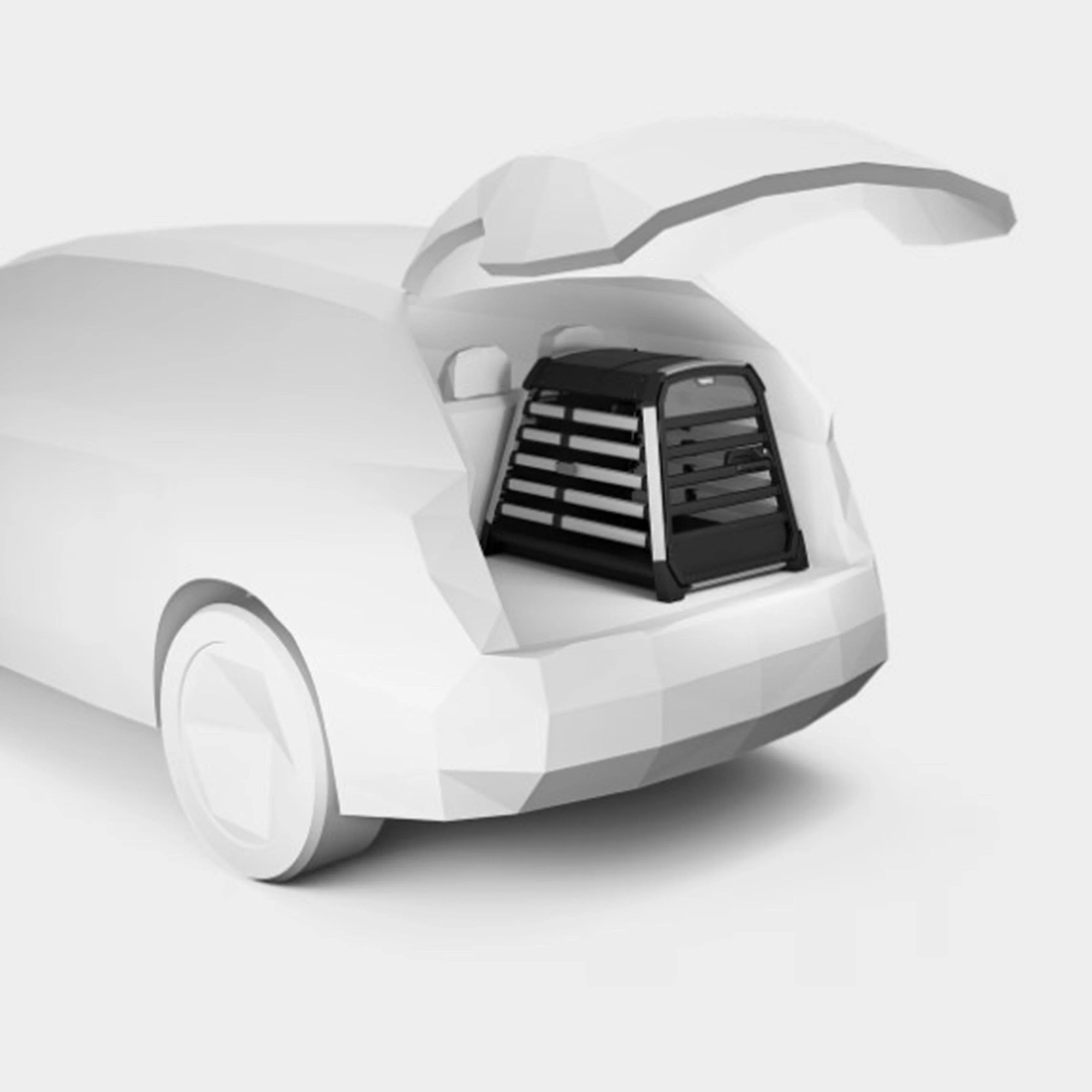Allax Car Dog Crate Black M - Image 2