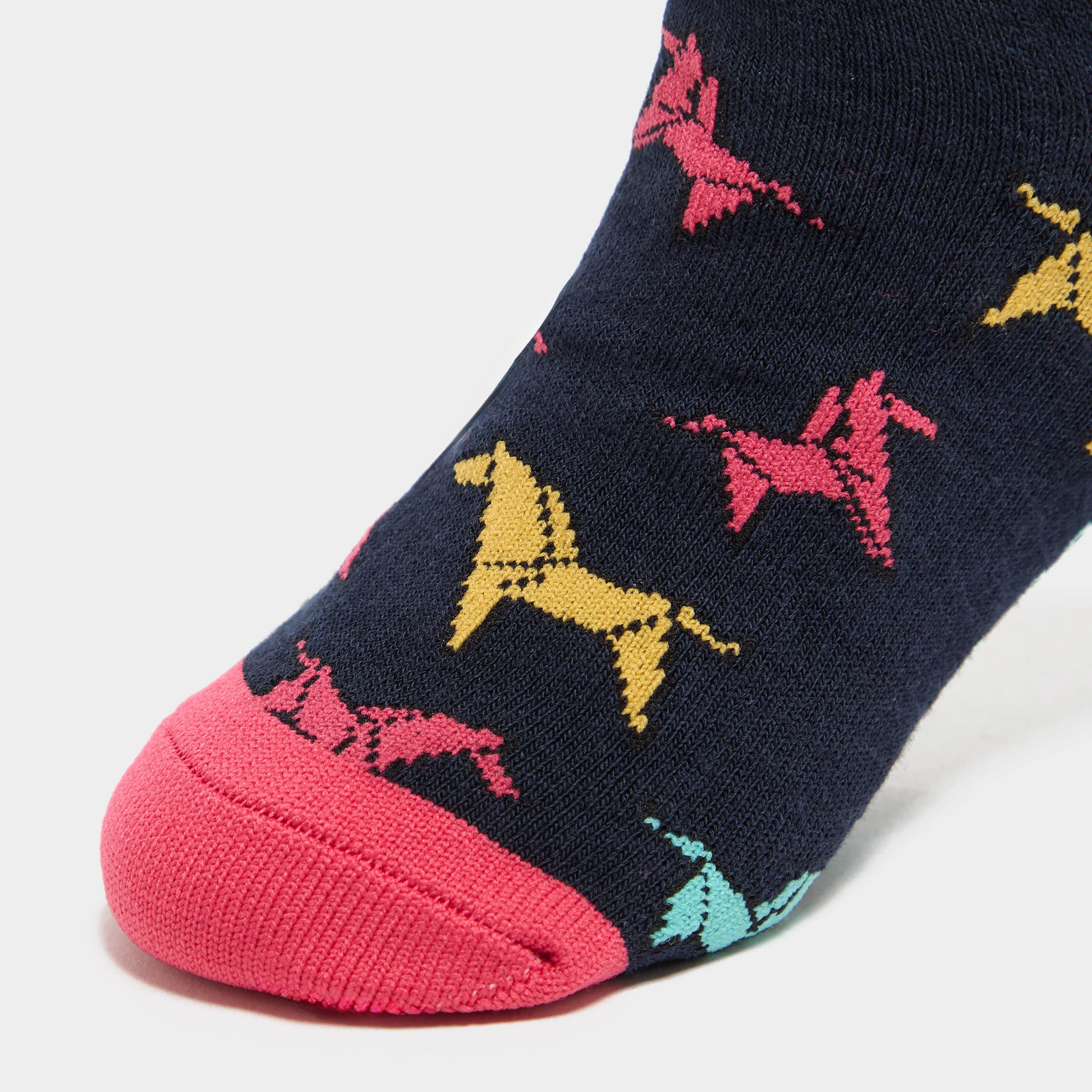 Kids Ankle Socks Pink Horse - Image 4