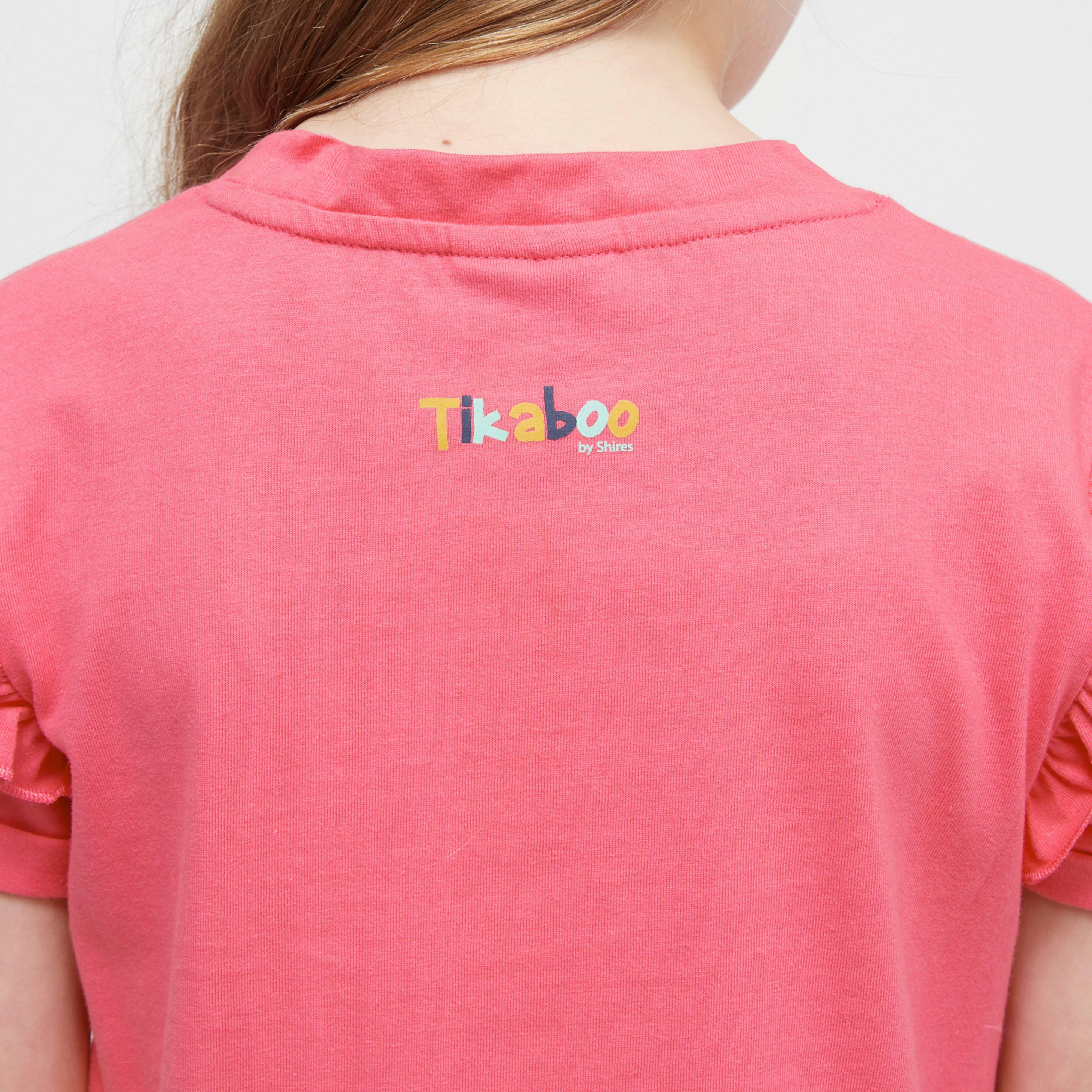 Kids Frill T-Shirt Pink - Image 5