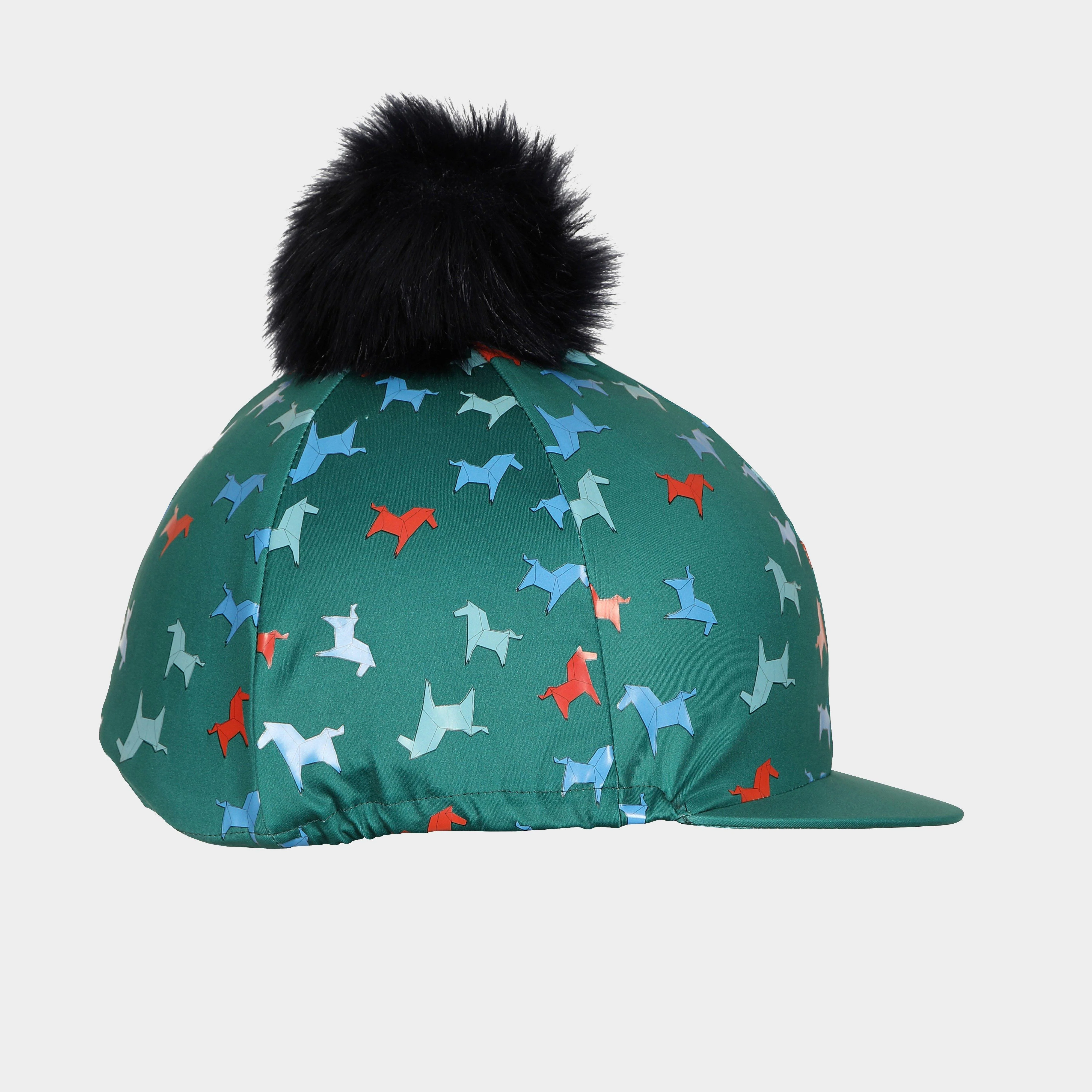 Kids Hat Cover Green Horse