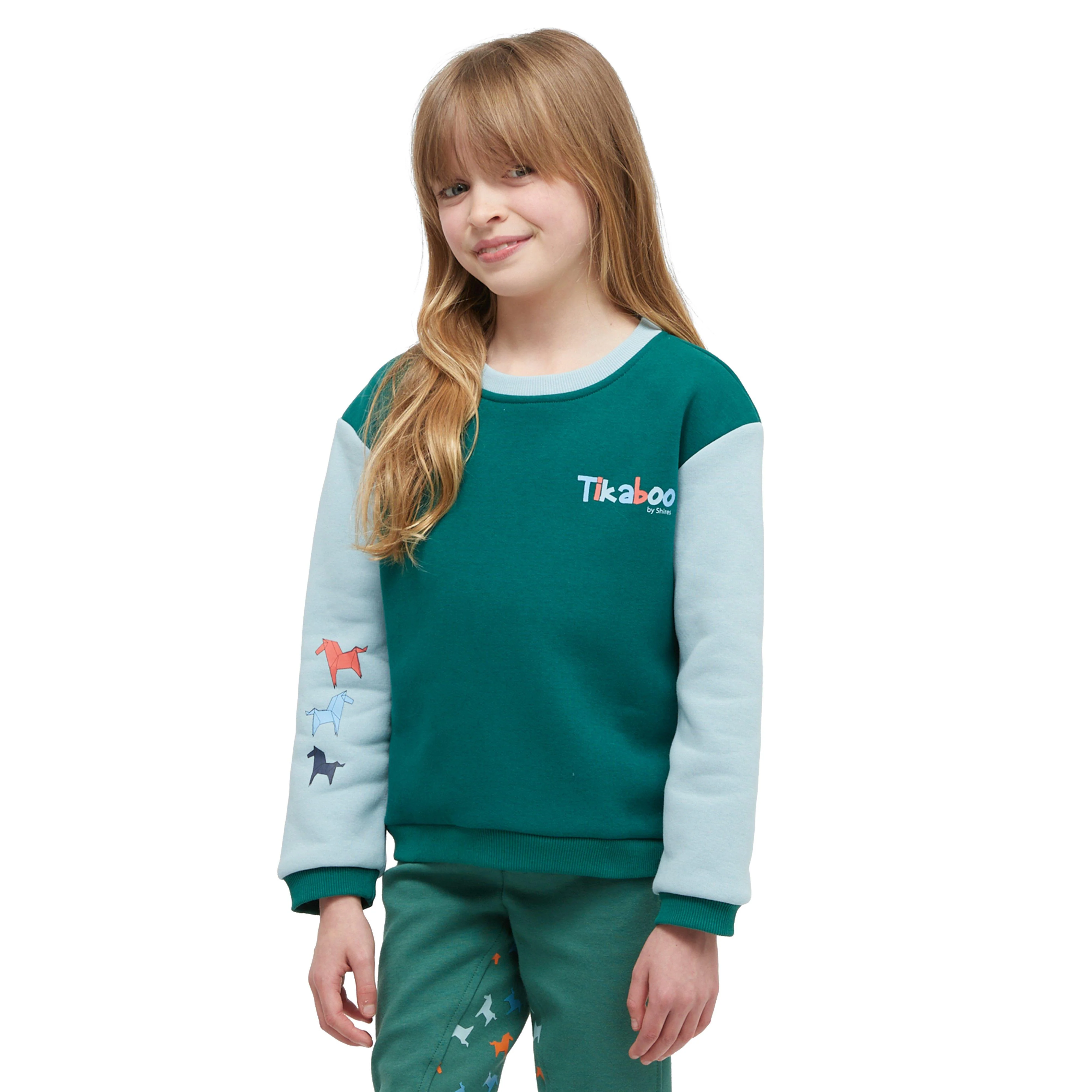 Kids Sweatshirt Green Horse - Image 7